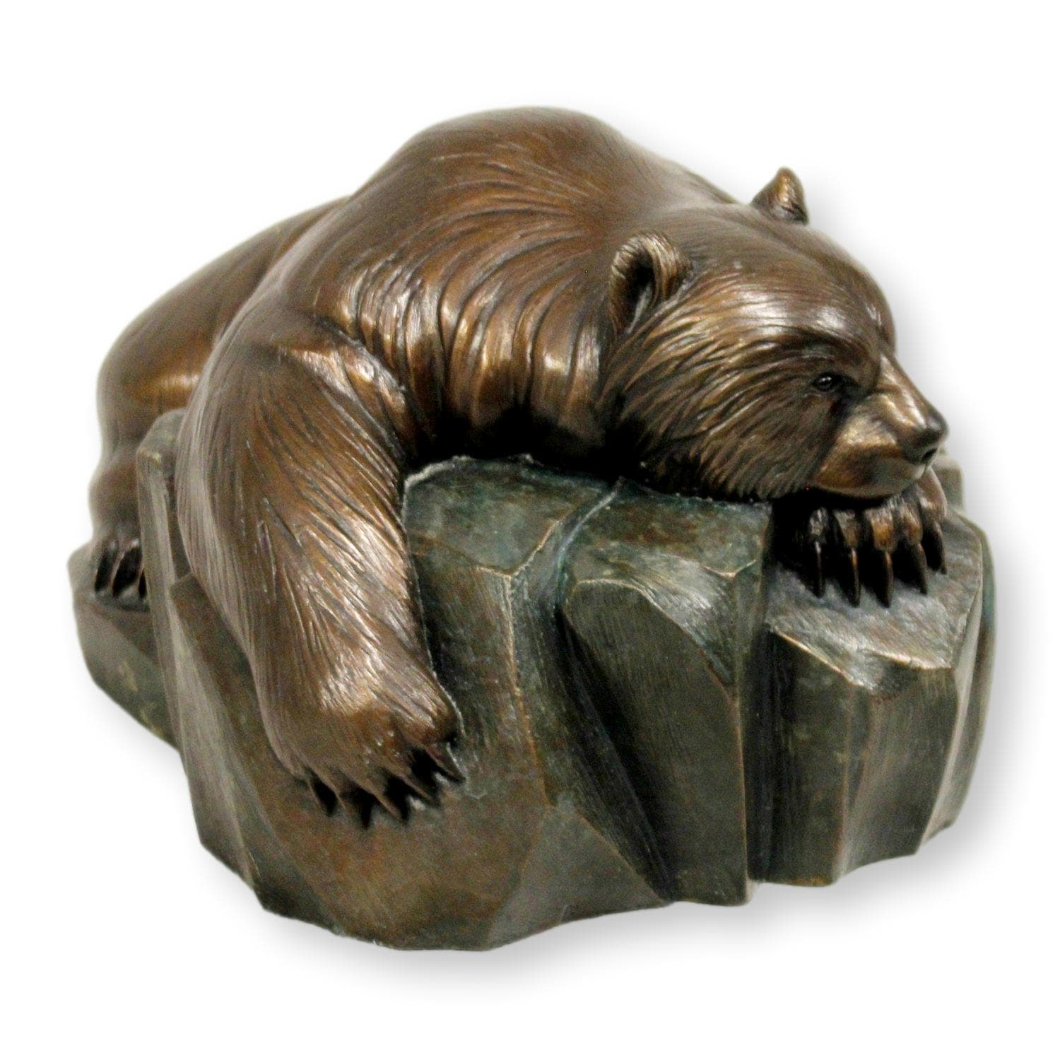 Original Bronze Sculpture 'Sleepy Grizzly' by Michael Lord - Thumbnail 3