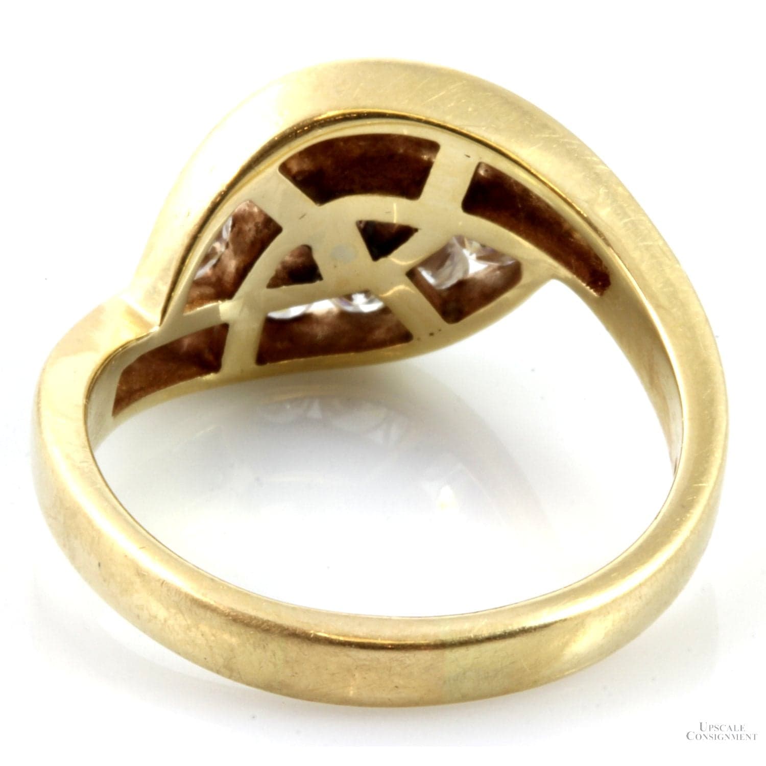 1.64ctw Diamond 14K Yellow Gold Unity Ring - .33ct Solitaire - Size 11.25 - Thumbnail 5