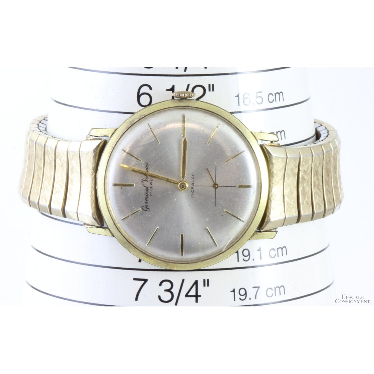 Self-Winding Mechanical 17J Swiss Men's Watch Stretchable Band - Size 7 - Thumbnail 3