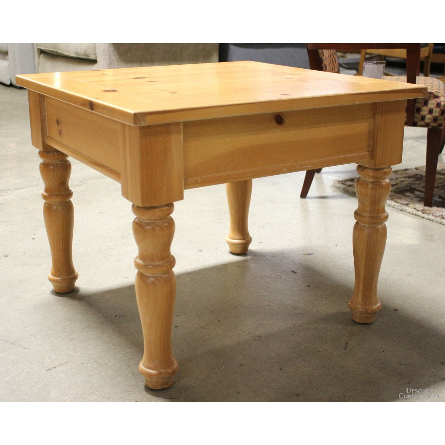 Cottage Pine Square End Table - Natural - Thumbnail 2