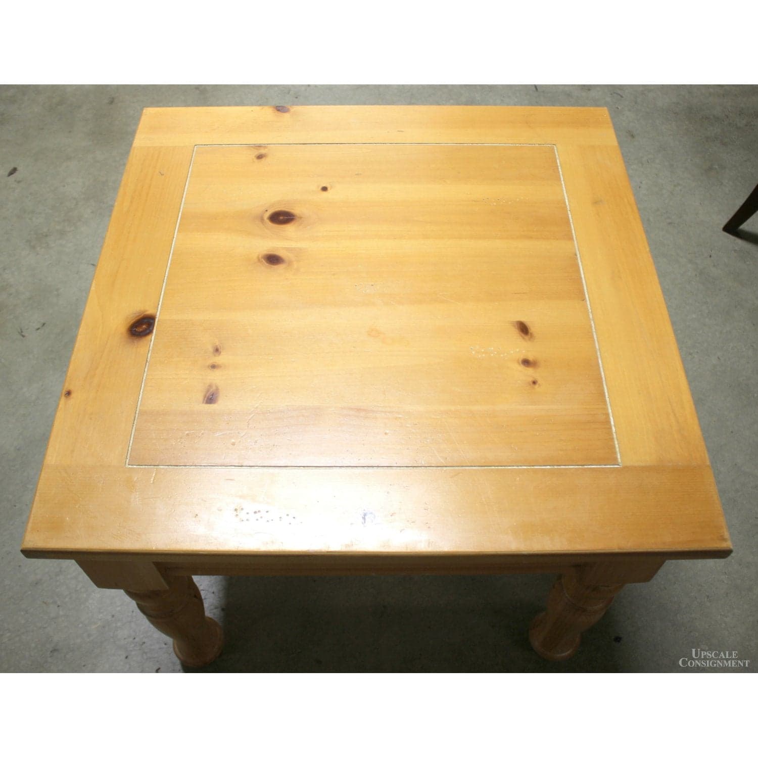 Cottage Pine Square End Table - Natural - Thumbnail 3