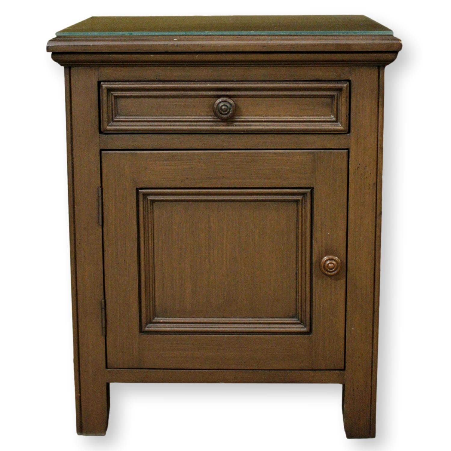 North American Wood Furniture Nightstand w/Cabinet - Brown - Image 1