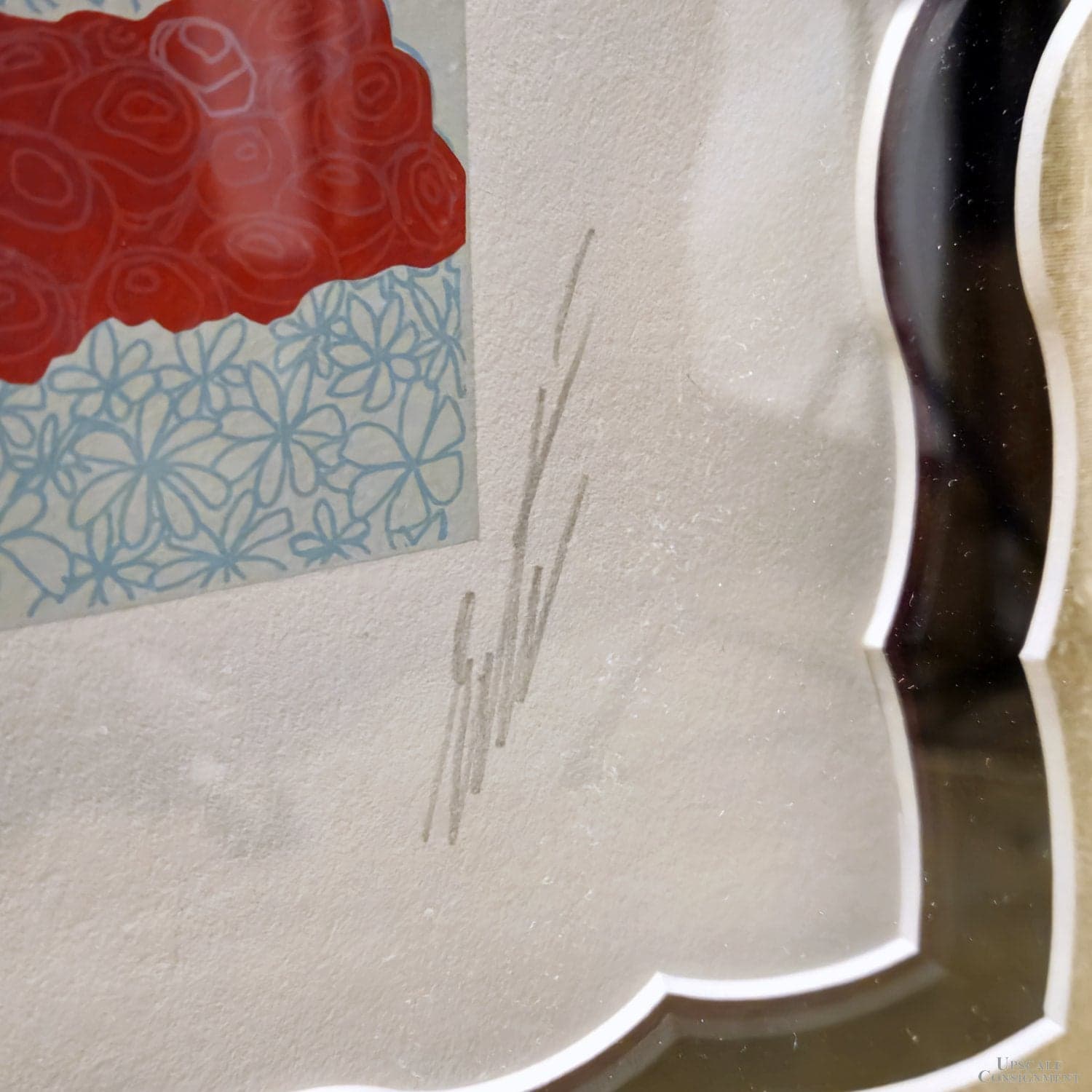 Erte Framed Signed Limited Edition Print 'Spanish Senorita Lady w/Red Roses' - Thumbnail 5