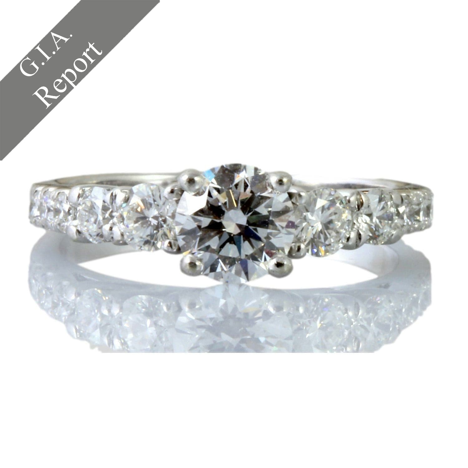 .71ct Diamond 14K Engagement Ring - GIA Report - Size 6 - Image 1