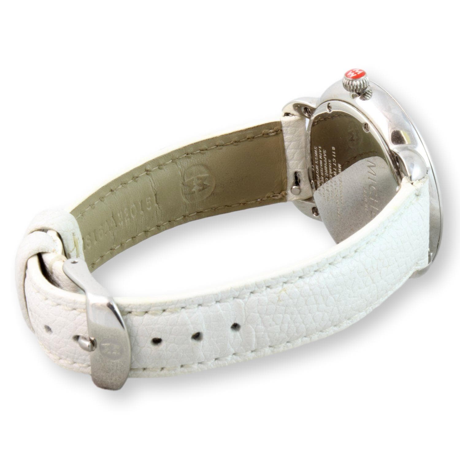 Diamond & Blue Mother of Pearl Dial Date-Window Swiss Quartz Watch - 36mm Case - Thumbnail 3