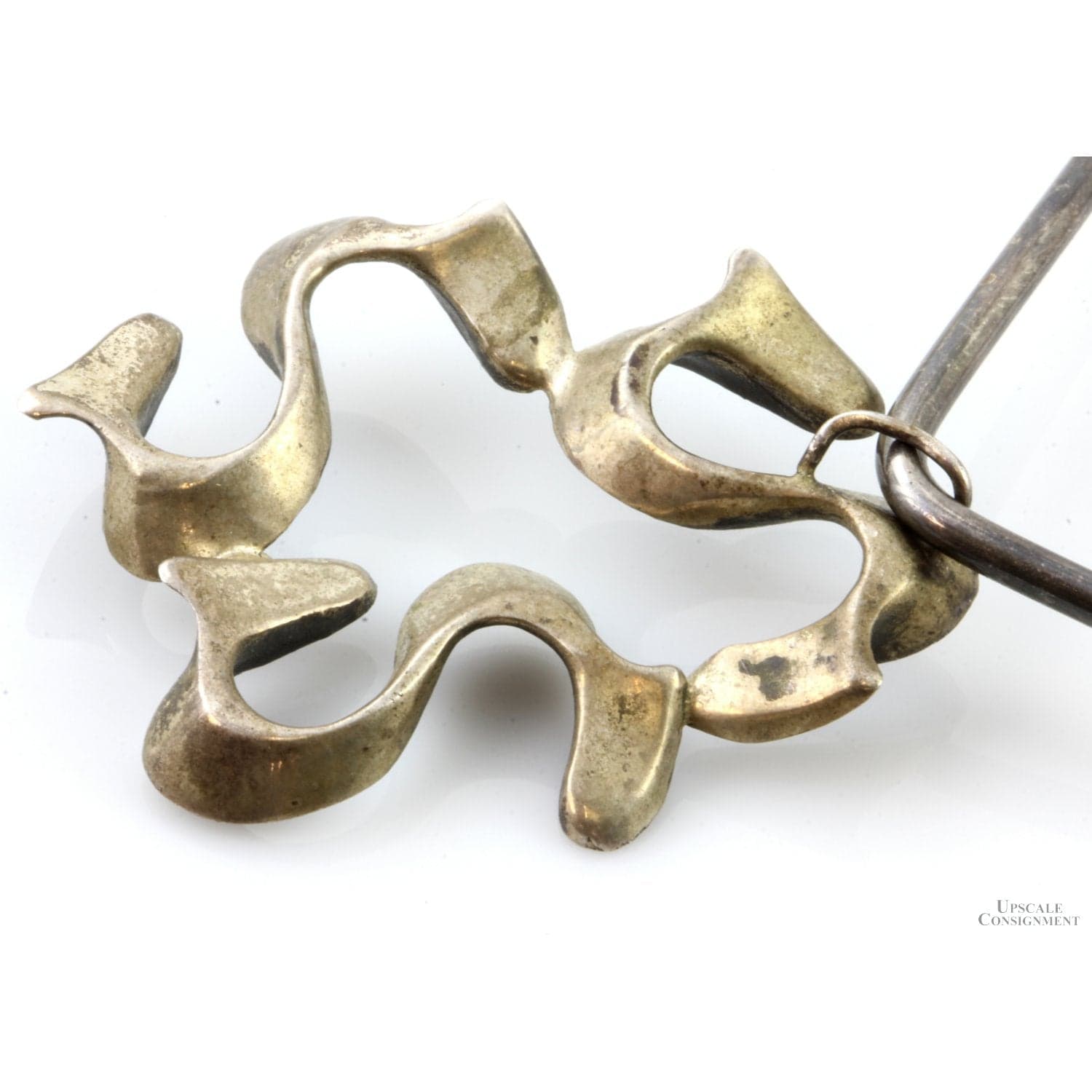 Modernist Sterling Silver Ebonized Folding Choker - 15 in - Thumbnail 5