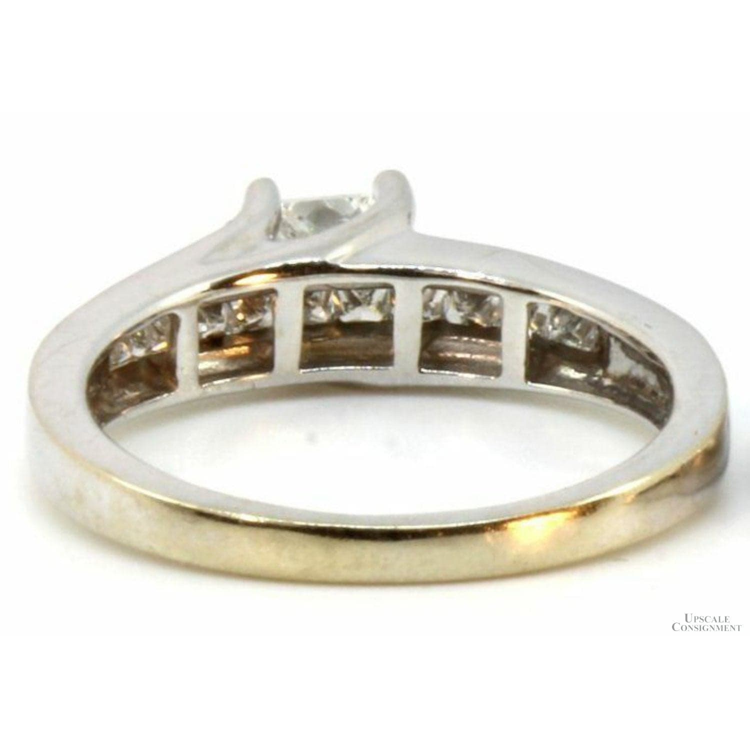 .77ctw Princess Cut Diamond 14K White Gold Engagement Ring - Size 7.75 - Thumbnail 4