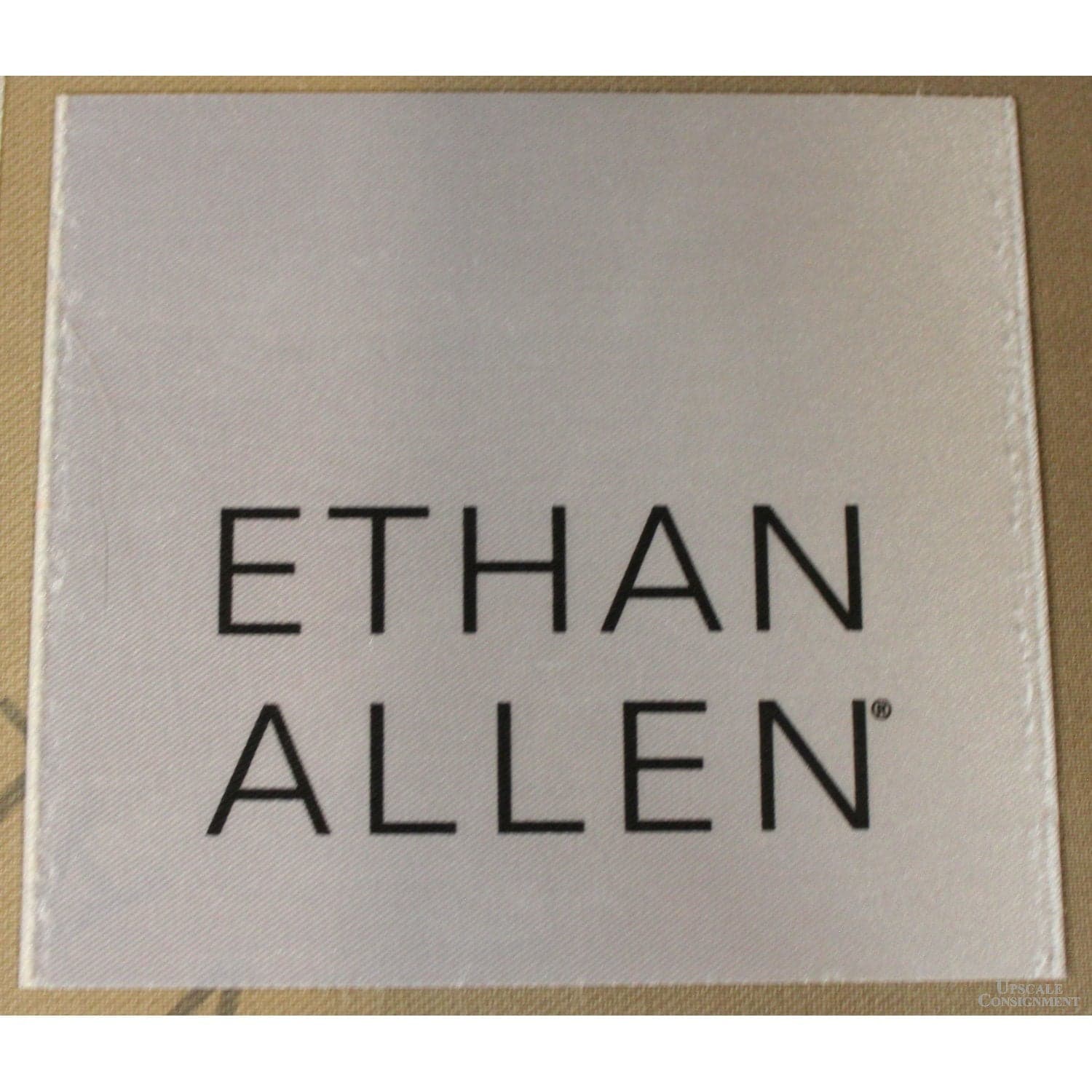 Ethan Allen Bone Leather Sofa - Bone - Thumbnail 4