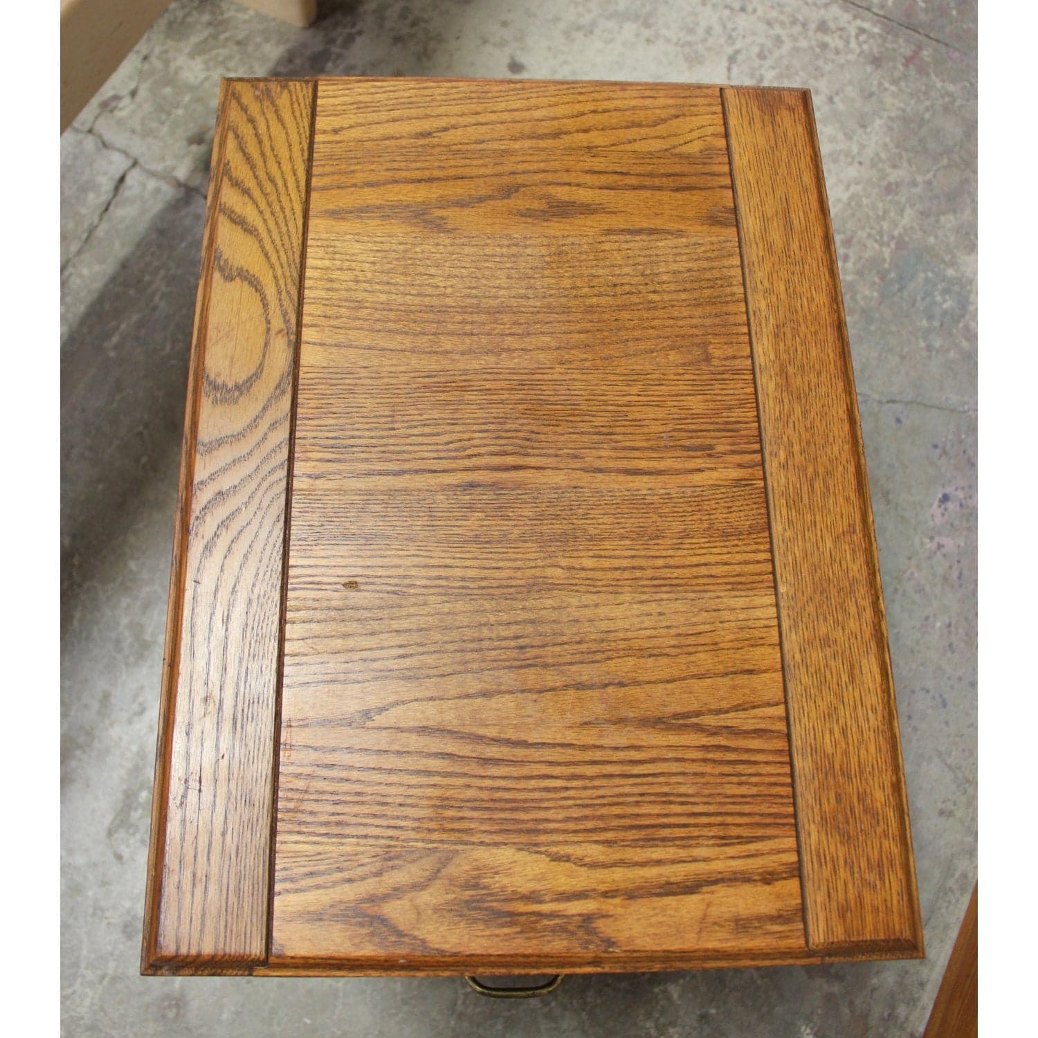 Oak 2 Drawer File Cabinet - Honey - Thumbnail 4