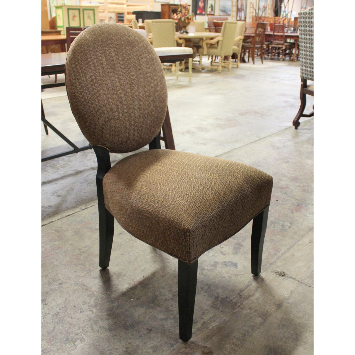 Vance Modern Dining Table w/6 Copper Chairs - Brown - Thumbnail 4