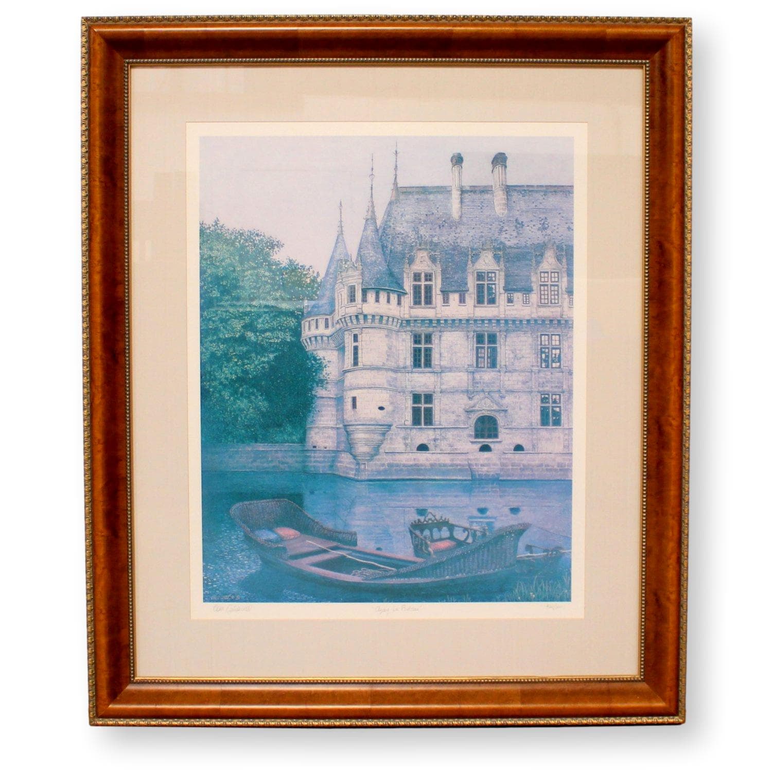 Tom Caldwell Signed Limited Edition Print 'Azay le Rideau' - Image 1
