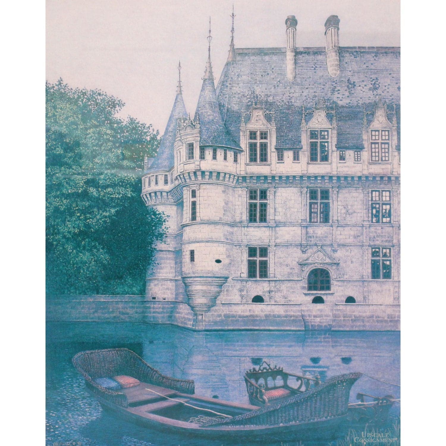 Tom Caldwell Signed Limited Edition Print 'Azay le Rideau' - Thumbnail 2