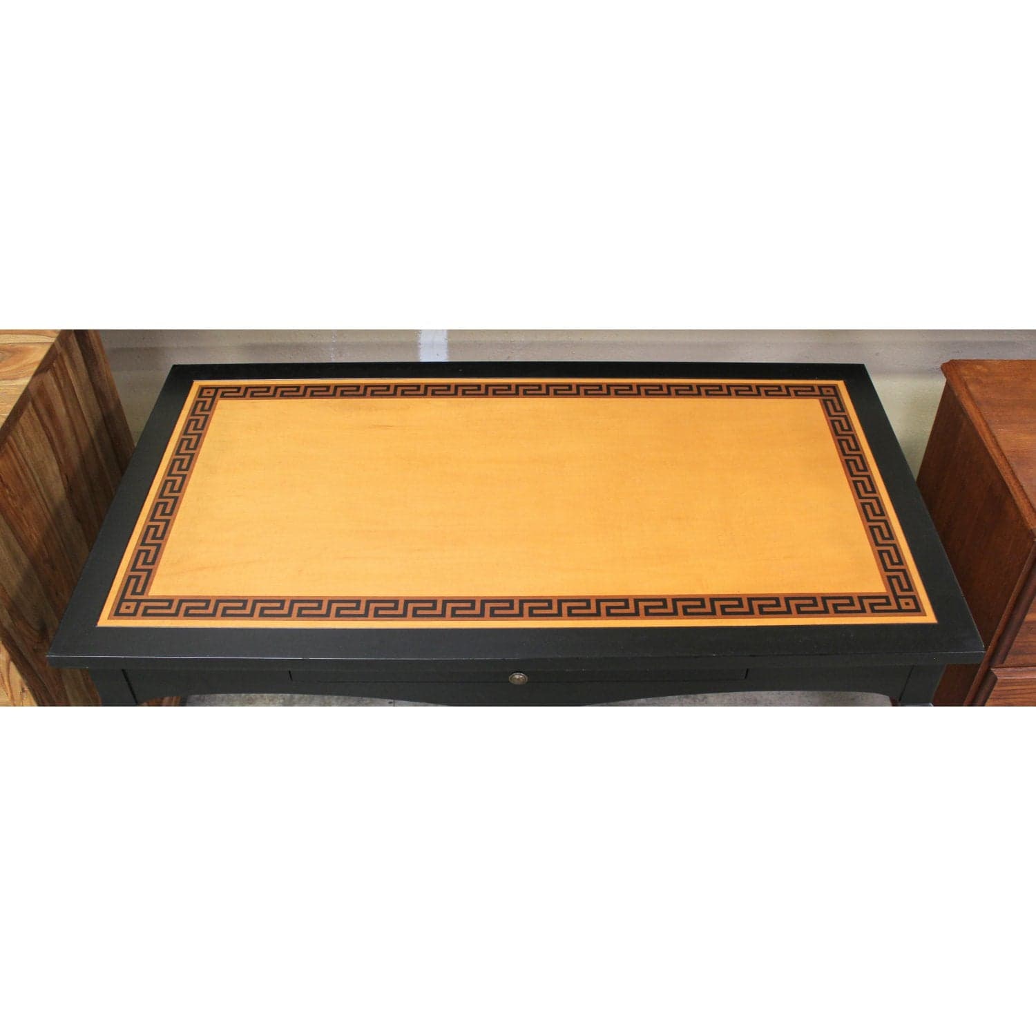 Mission Custom Furnishings Greek Key Writing Desk - Two-Tone - Thumbnail 5