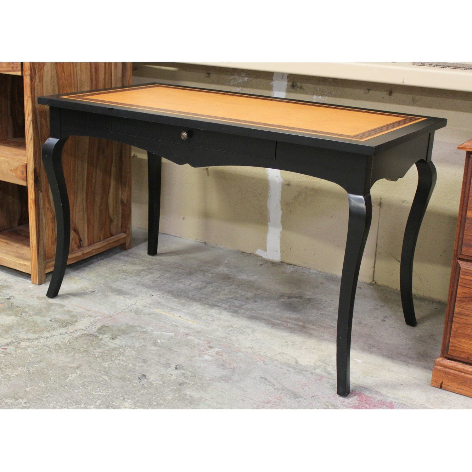 Mission Custom Furnishings Greek Key Writing Desk - Two-Tone - Thumbnail 3