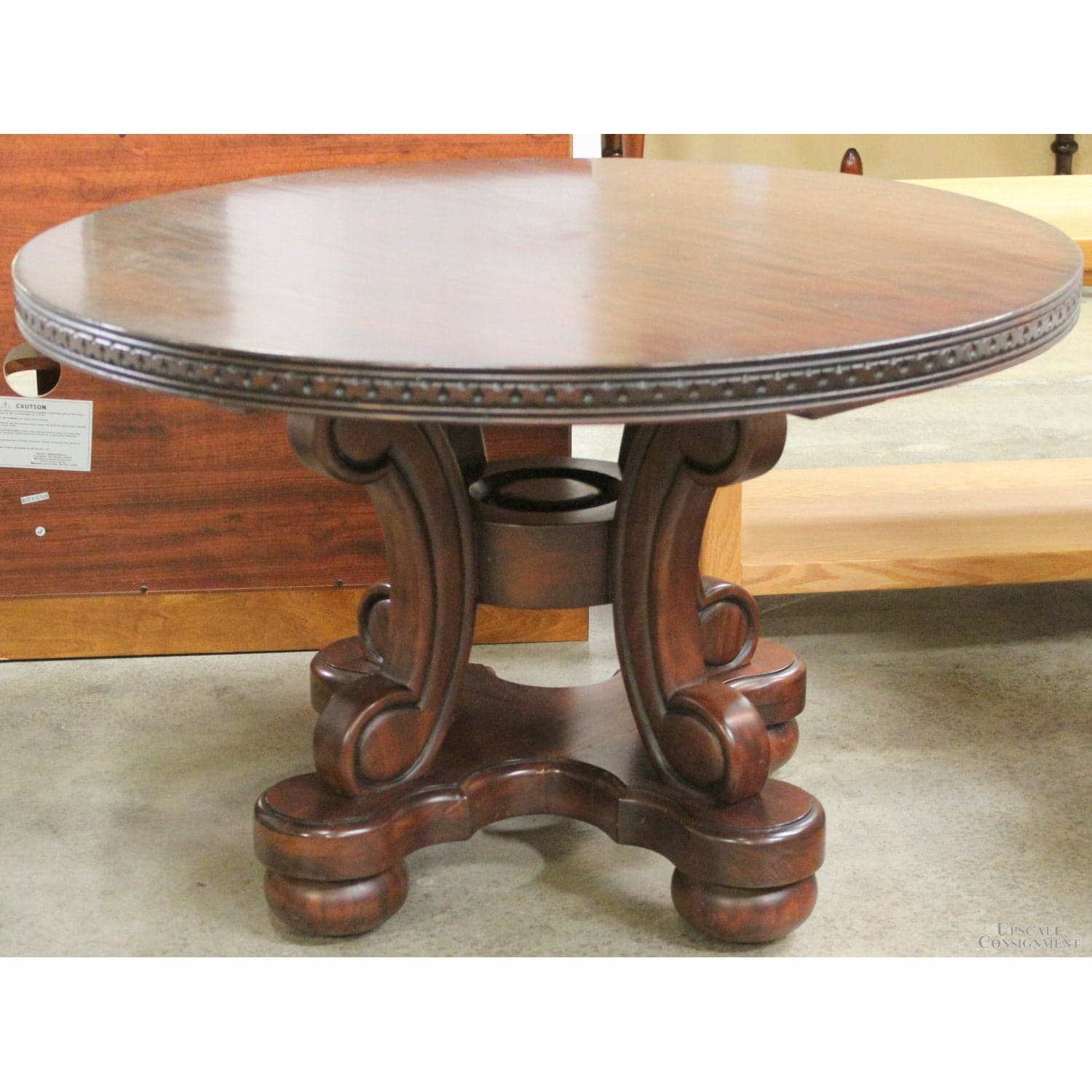 'Barroco' Coffee Table - Mahogany - Thumbnail 2