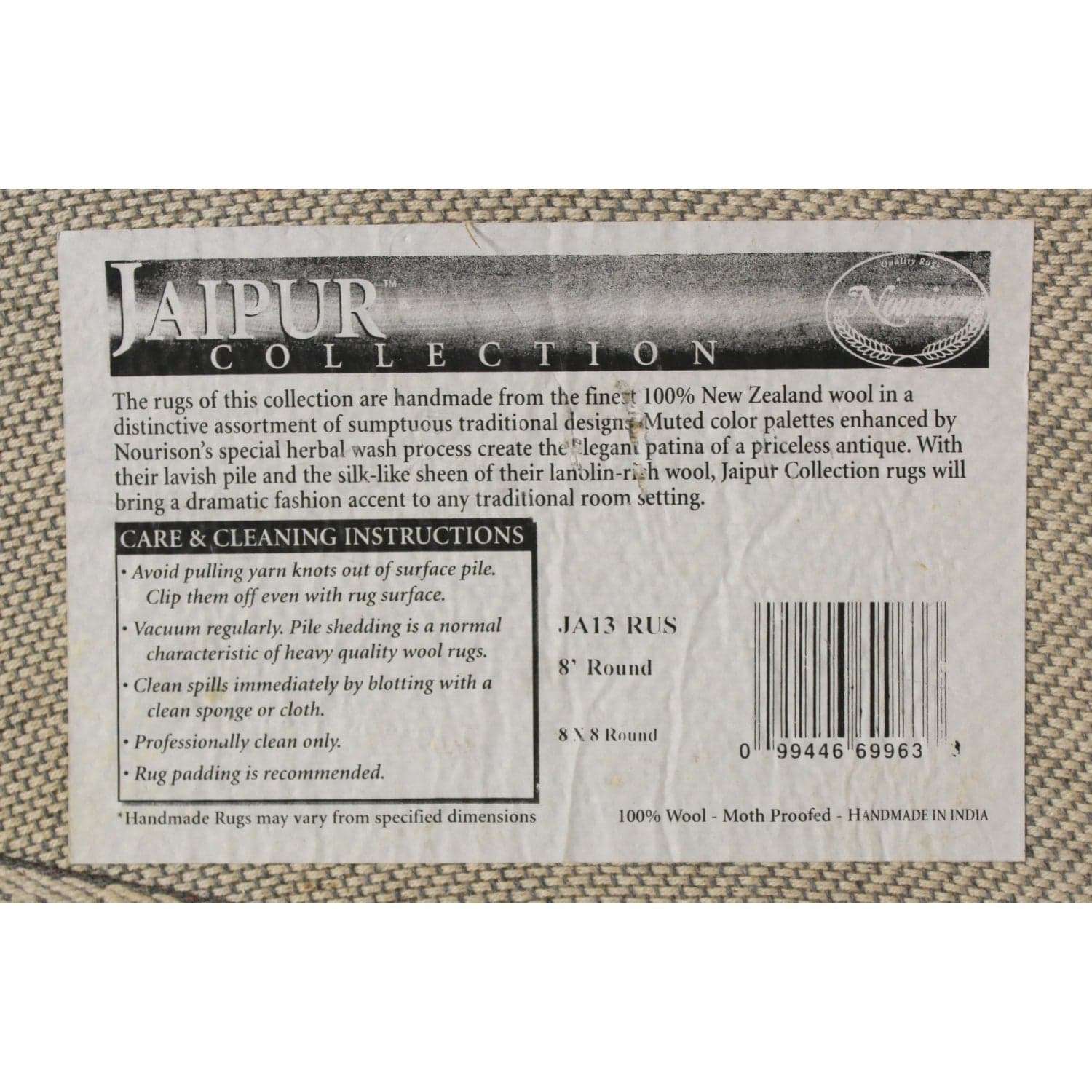 Jaipur 8' Round Area Rug - Thumbnail 3