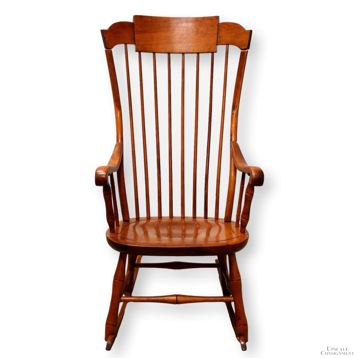 Nichols & Stone Spindle Back Rocking Chair - Cherry - Image 1