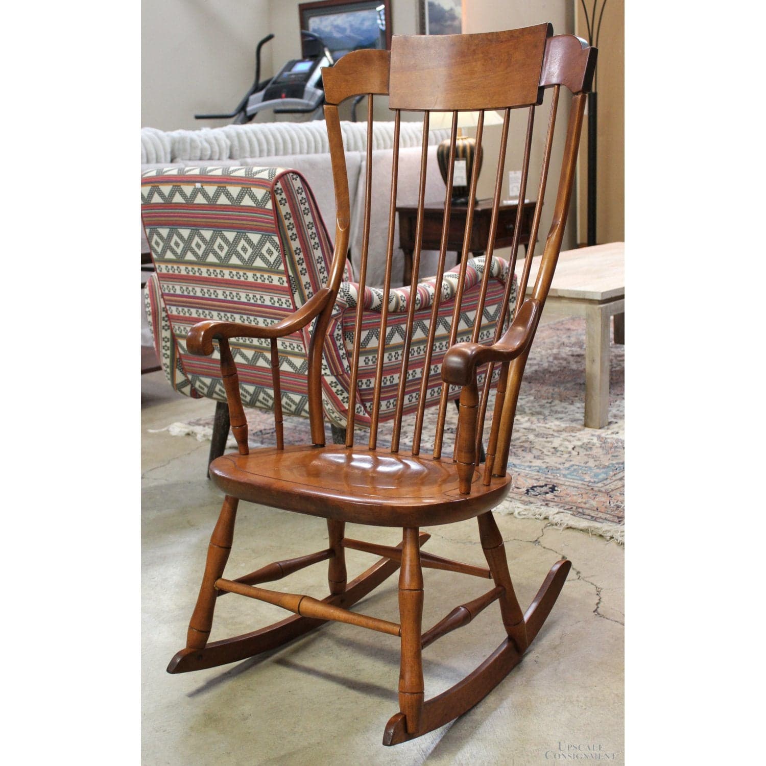 Nichols & Stone Spindle Back Rocking Chair - Cherry - Thumbnail 2