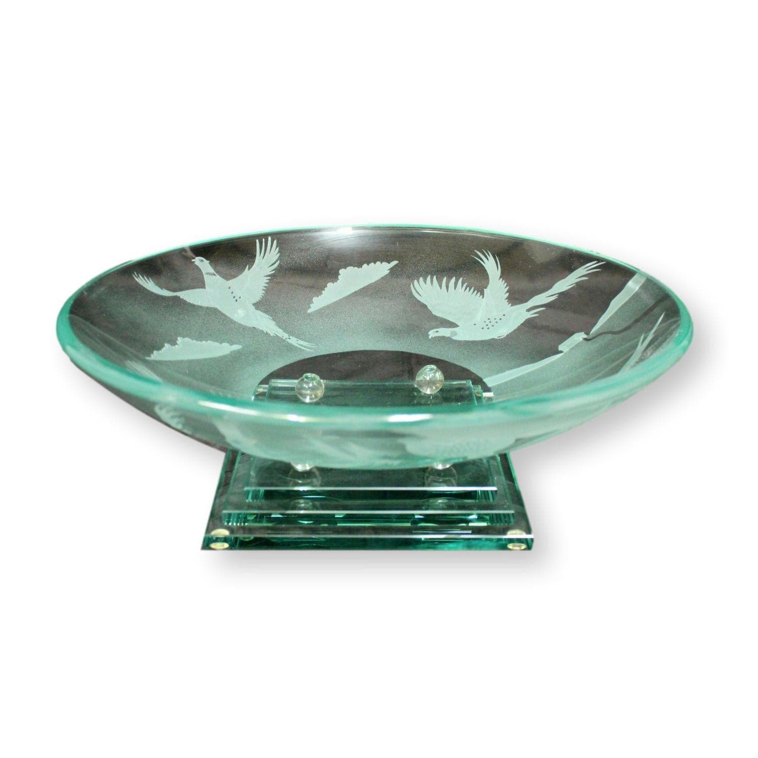 Etched Pedestal Bowl - Image 1