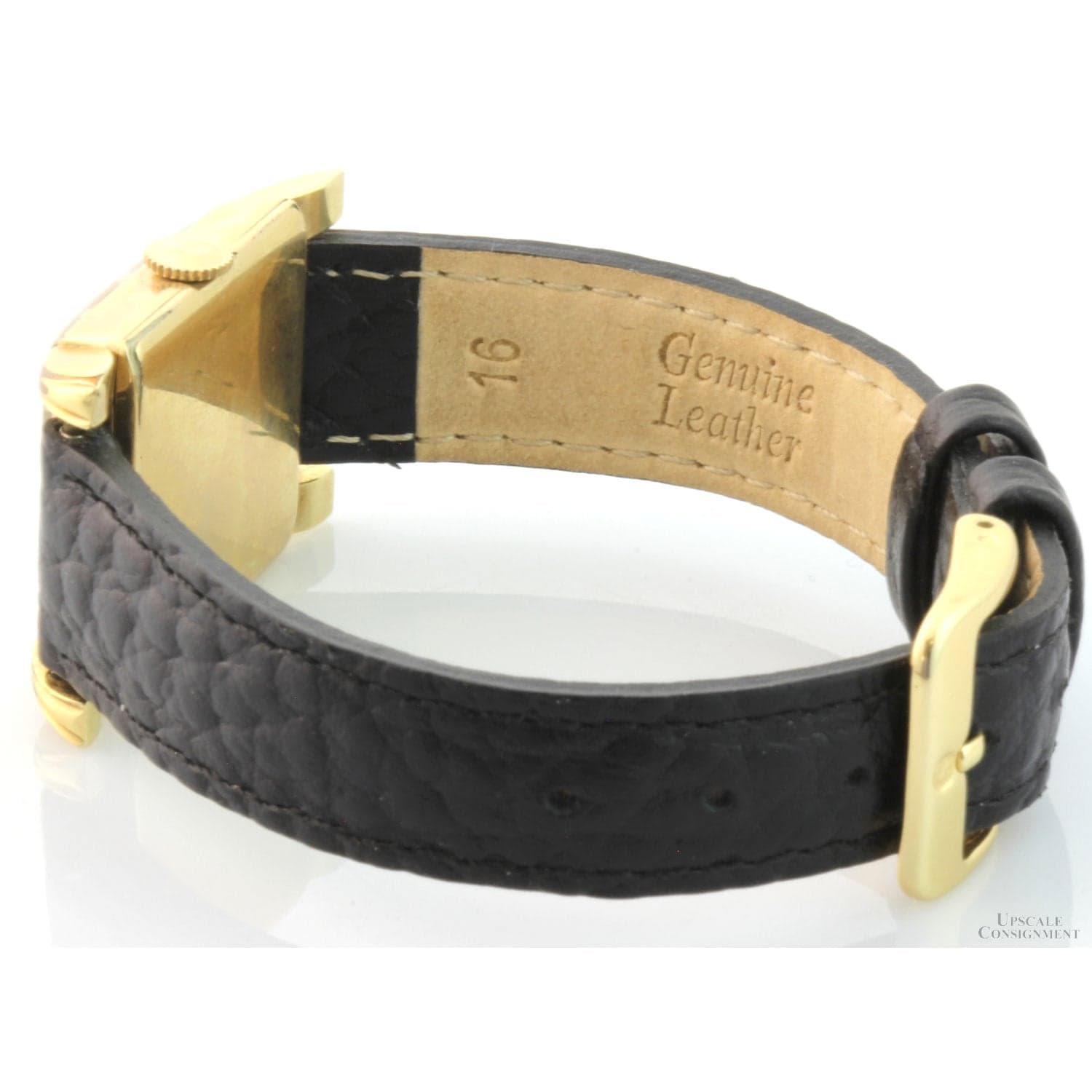 Mid-Century 21J Mechanical Manual-Wind Men's 14K GF Dress Watch - Size 6.75 - Thumbnail 2