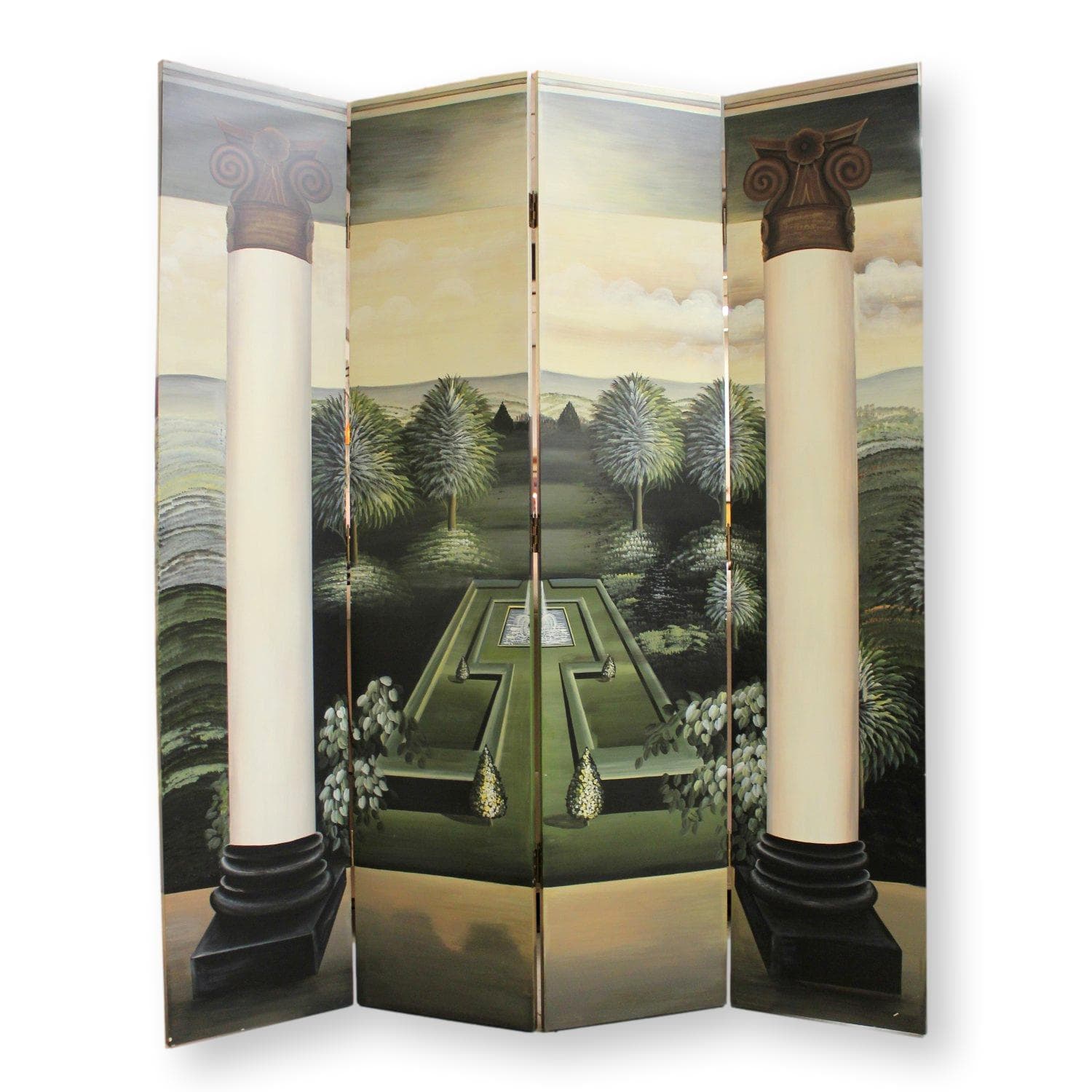 Decorative Crafts Inc.4 Panel Room Divider Screen - Multi-Color - Image 1