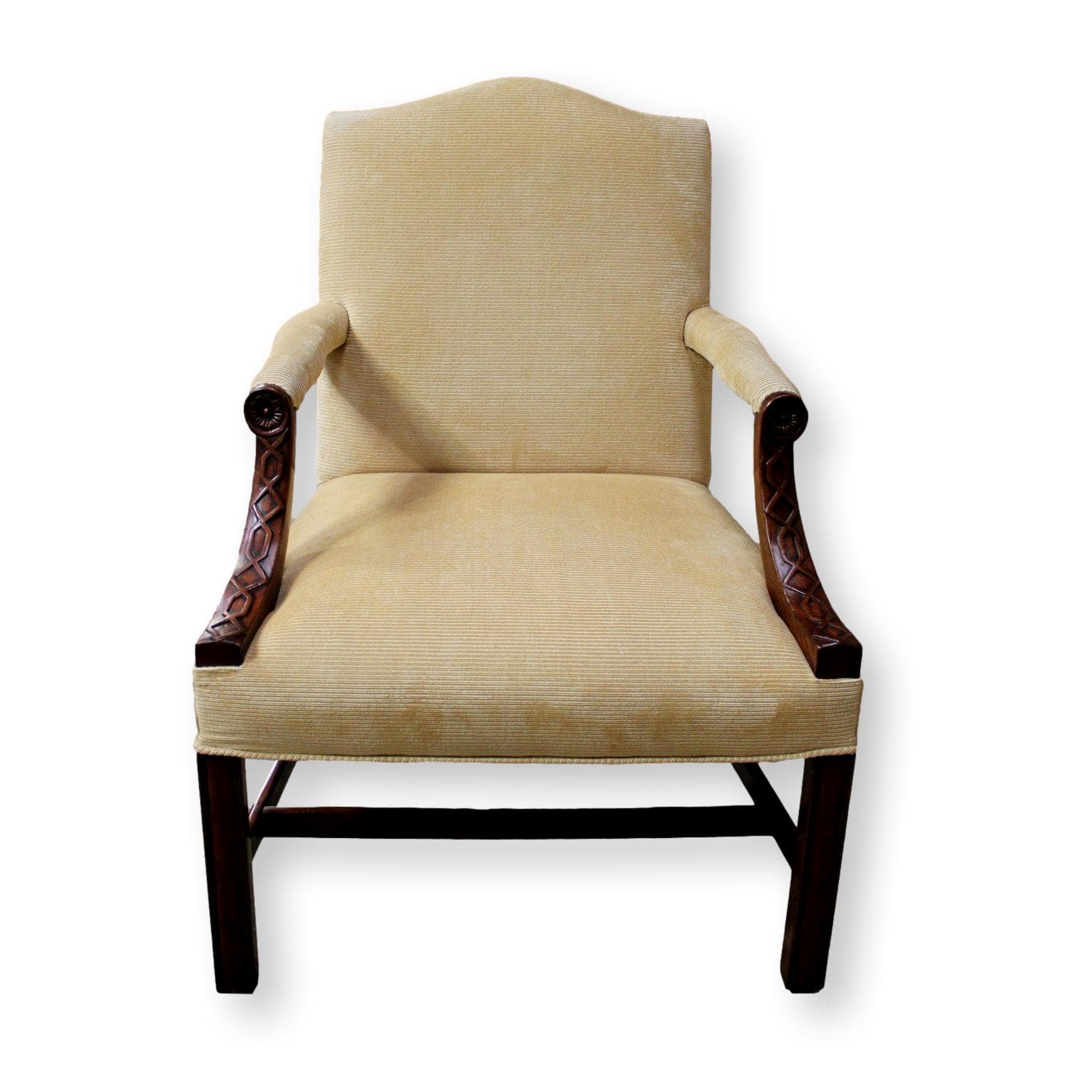 Ethan Allen Pale Yellow Arm Chair - Light Yellow - Image 1