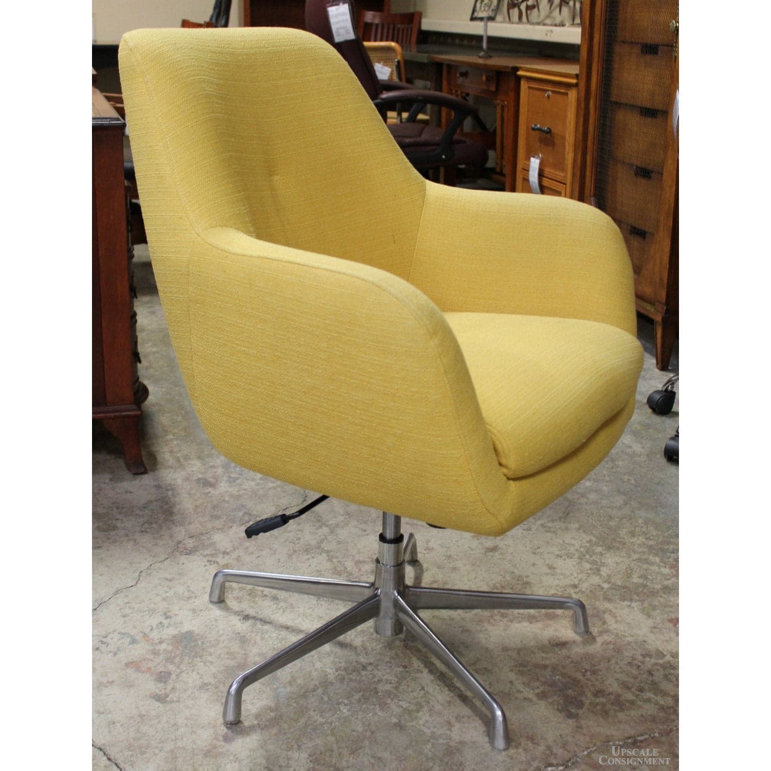 World Market Yellow Office Chair - Yellow - Thumbnail 2
