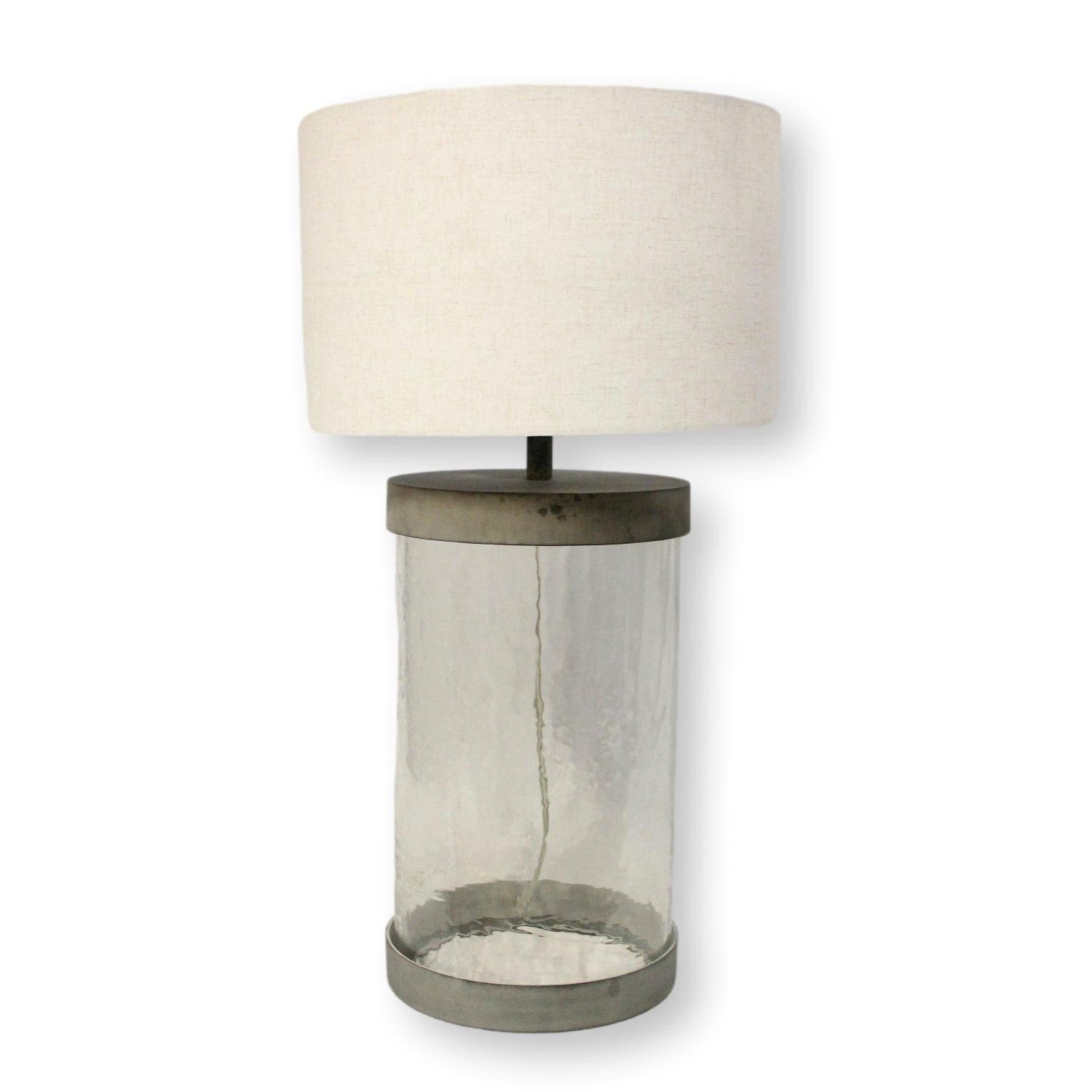Pottery Barn Glass & Metal Table Lamp - Image 1
