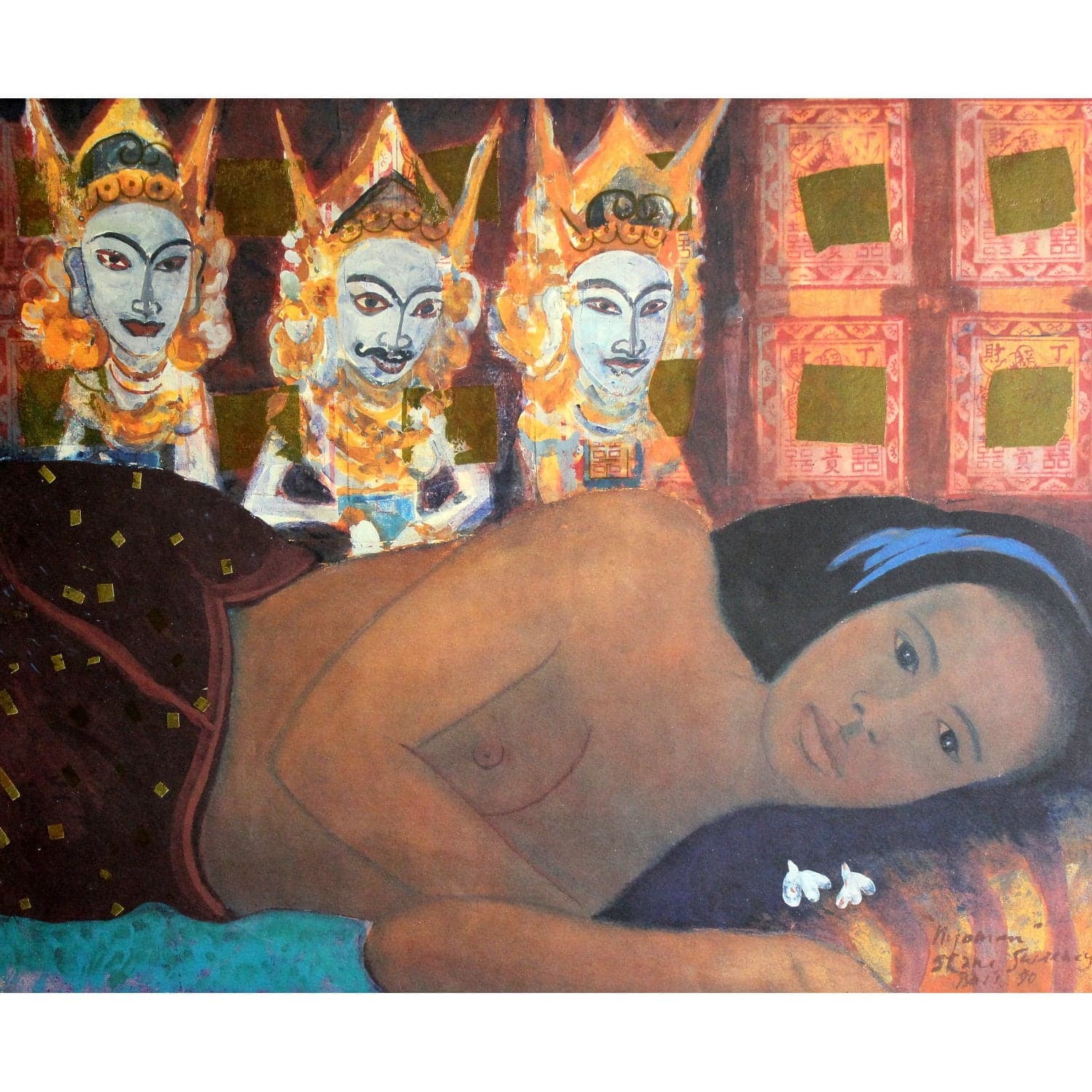 Artwork - Balinese - Lady Lying on Her Side - Thumbnail 2