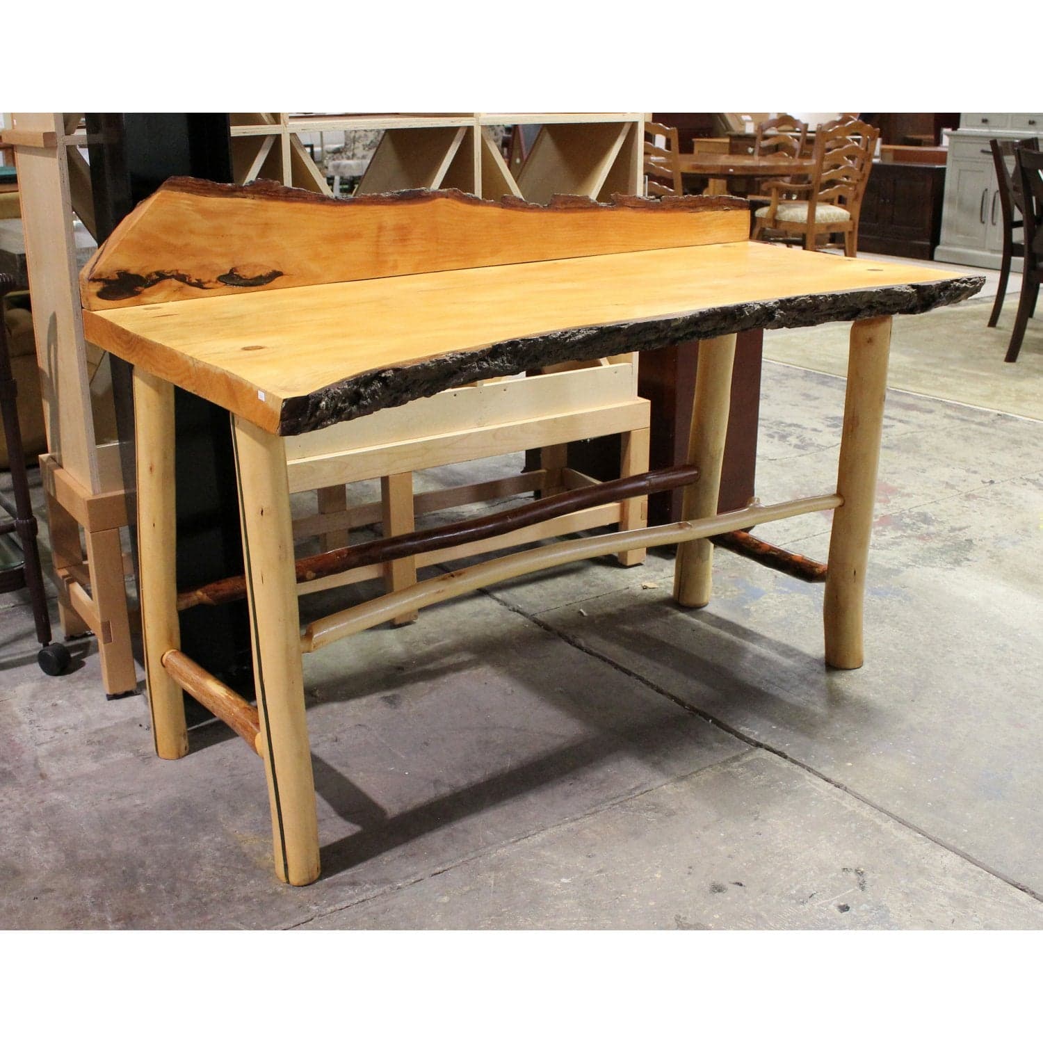 Rob's Stix Live Edge Counter Height Multi-Purpose Table - Natural - Thumbnail 2