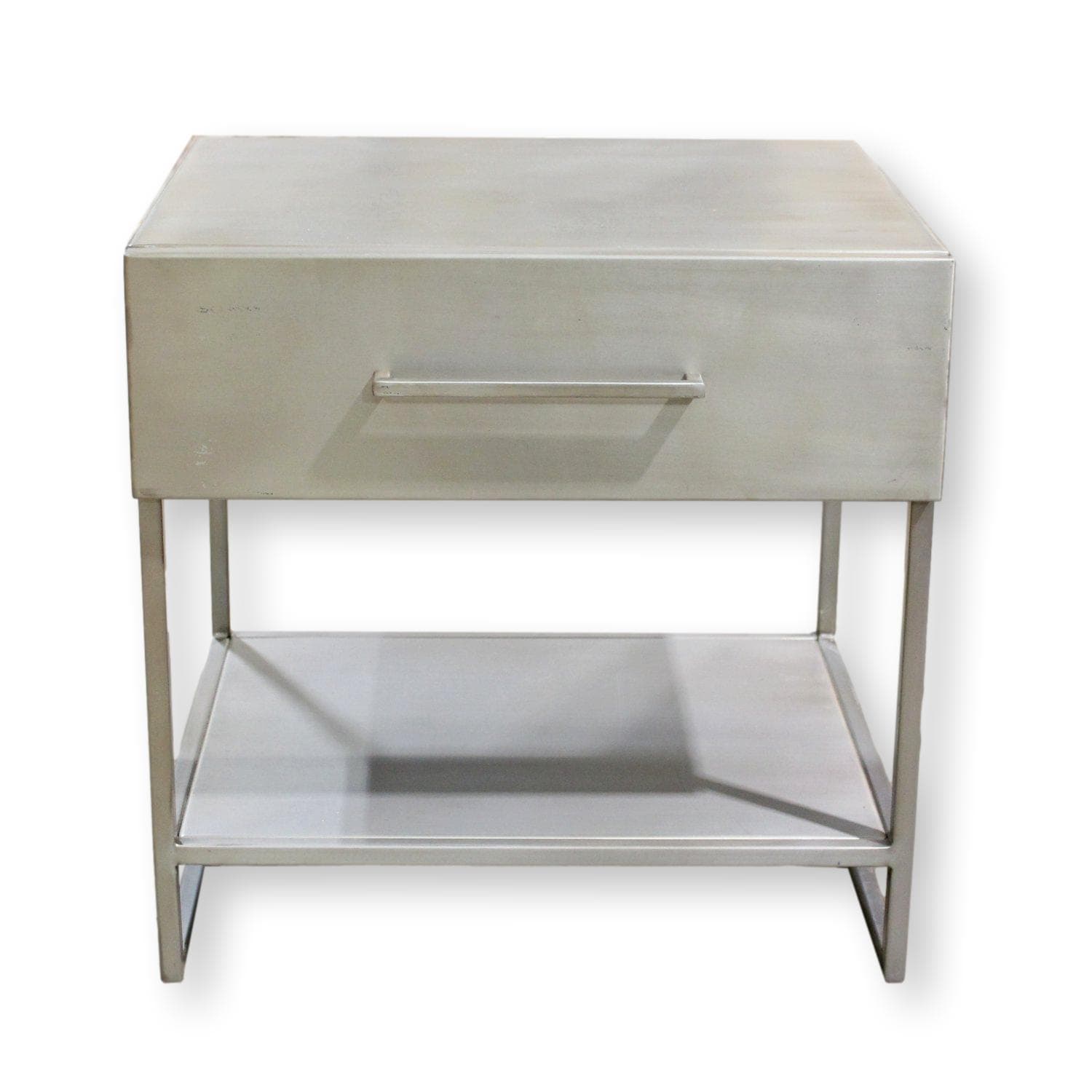 CB2 Steel Nightstand - Steel - Image 1