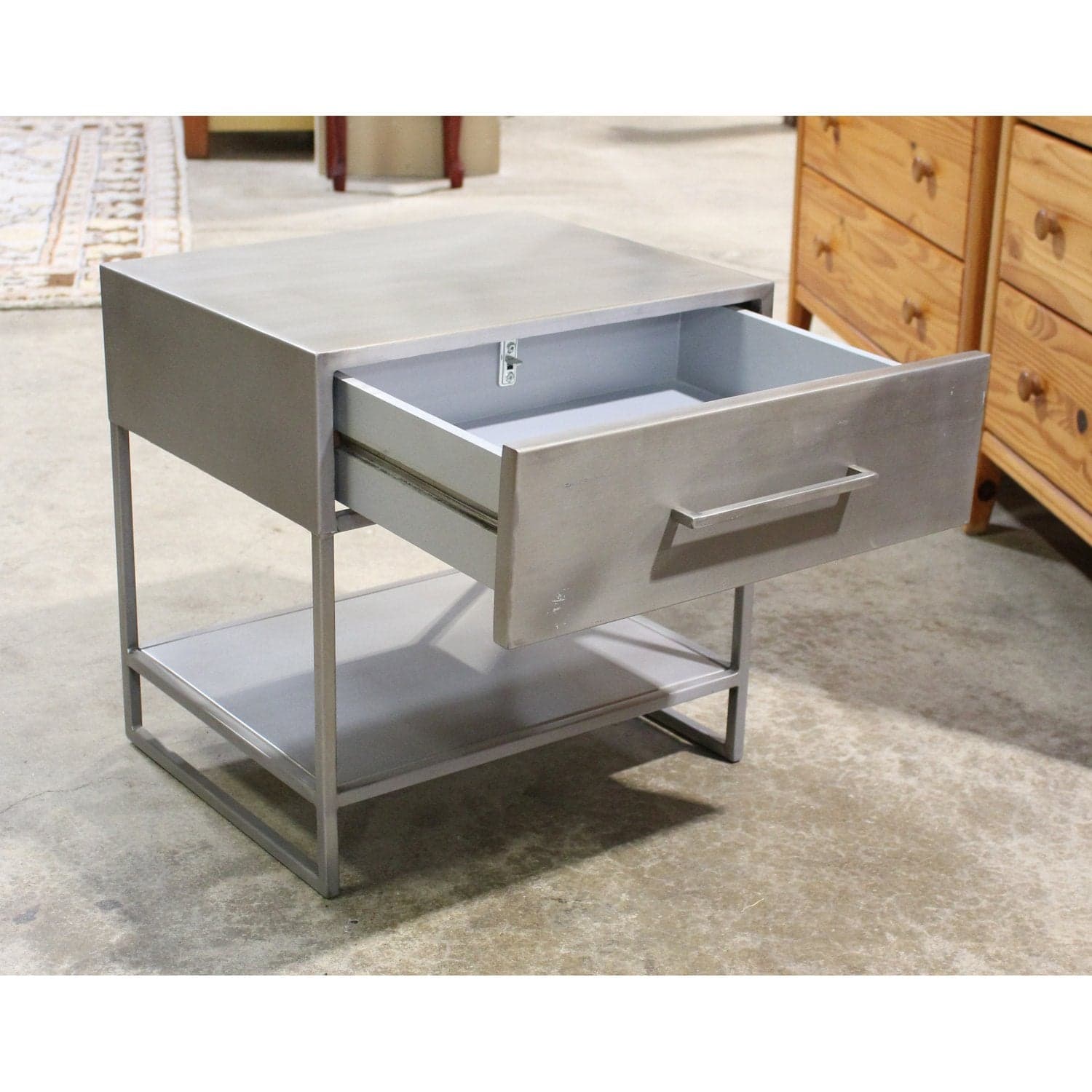 CB2 Steel Nightstand - Steel - Thumbnail 4