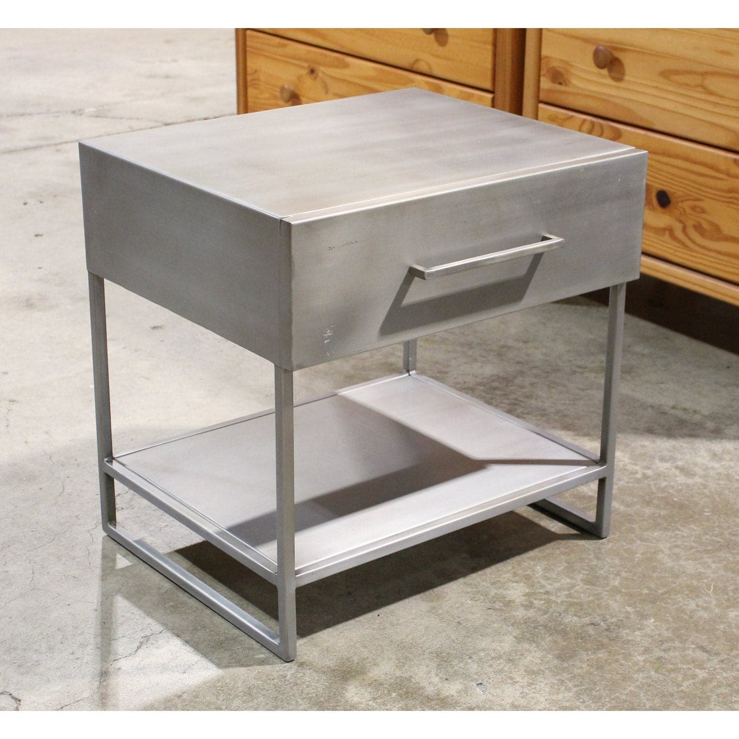 CB2 Steel Nightstand - Steel - Thumbnail 2