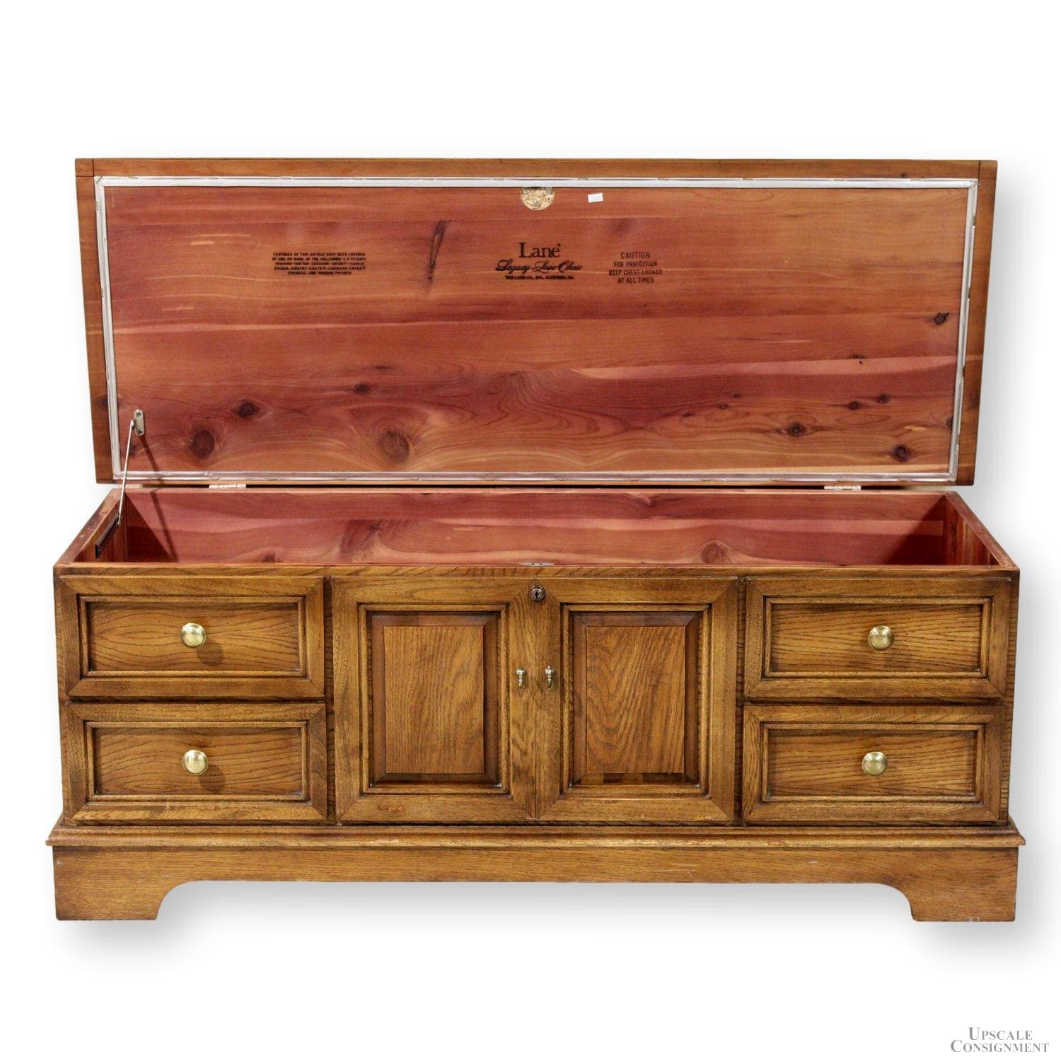 Lane Cedar Lined Oak Chest - Image 1