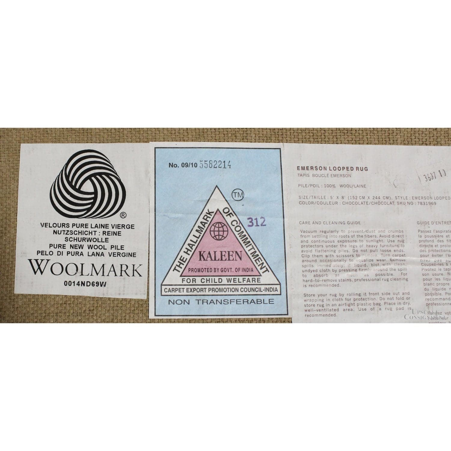 Pottery Barn 5' x 7' 6'' 'Emerson' Looped Wool Area Rug - Thumbnail 4