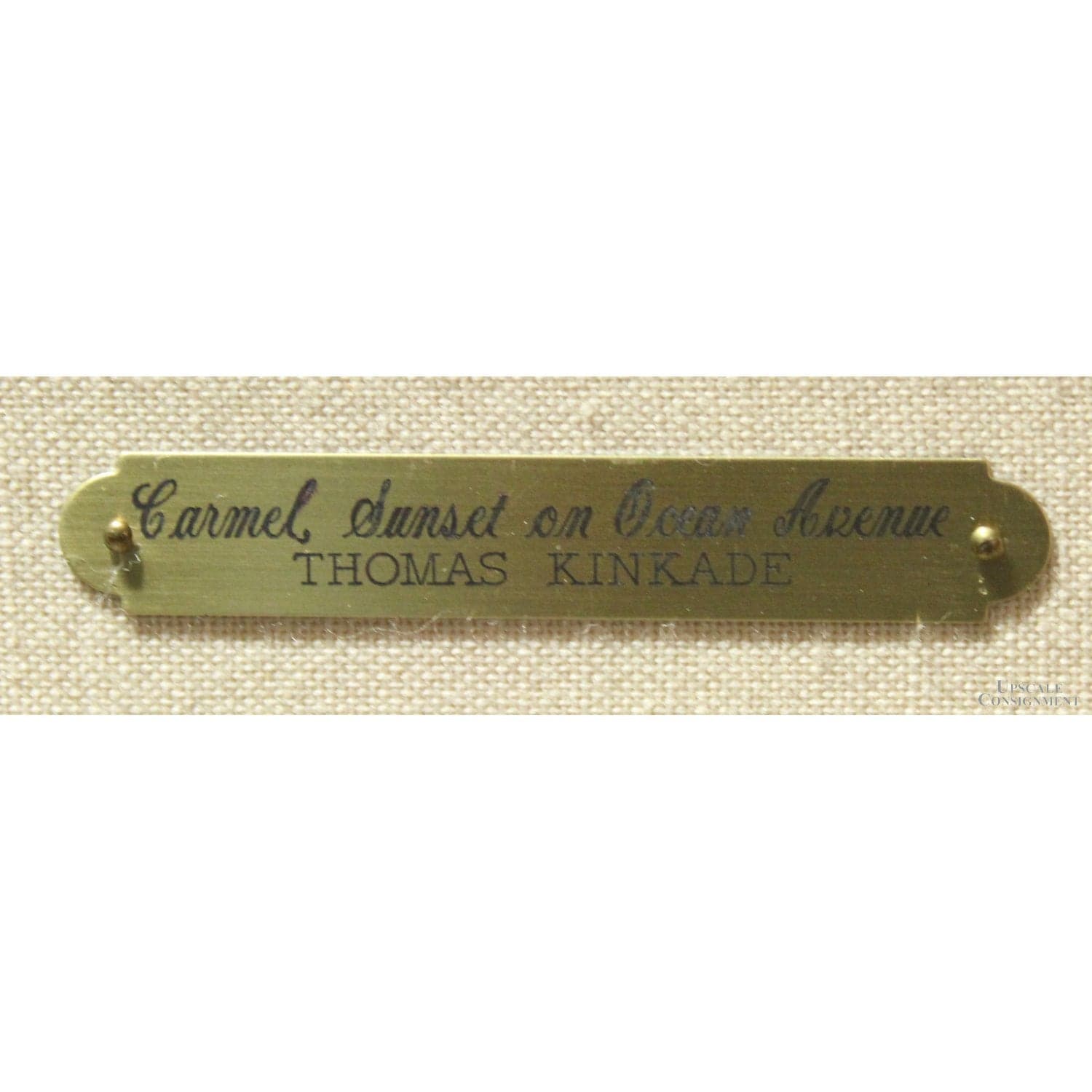 Framed Limited Edition Print "Carmel, Sunset on Ocean Avenue" by Thomas Kinkade - Thumbnail 4