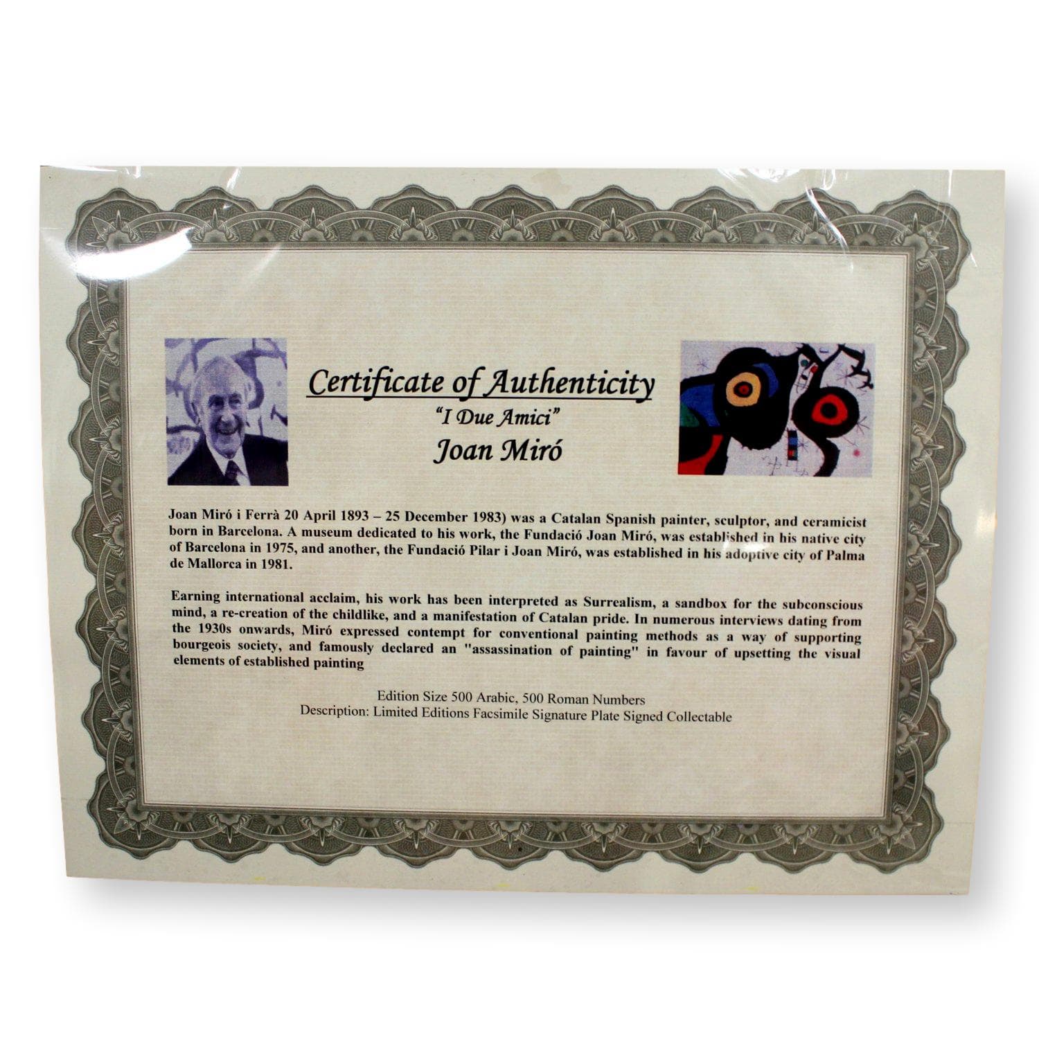 "I Due Amici" by Joan Miro - Thumbnail 5