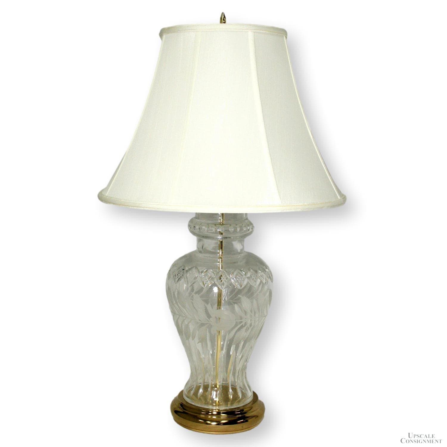 Etched Glass Table Lamp - Thumbnail 2