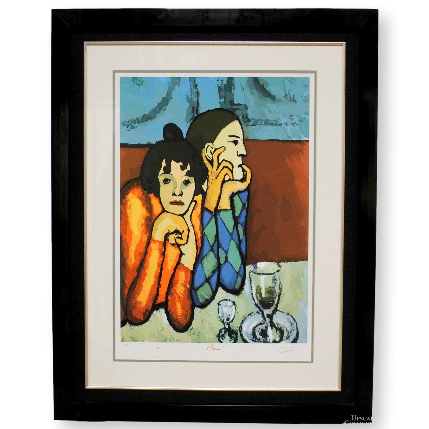 "Harlequin and His Companion" by Pablo Picasso - Image 1