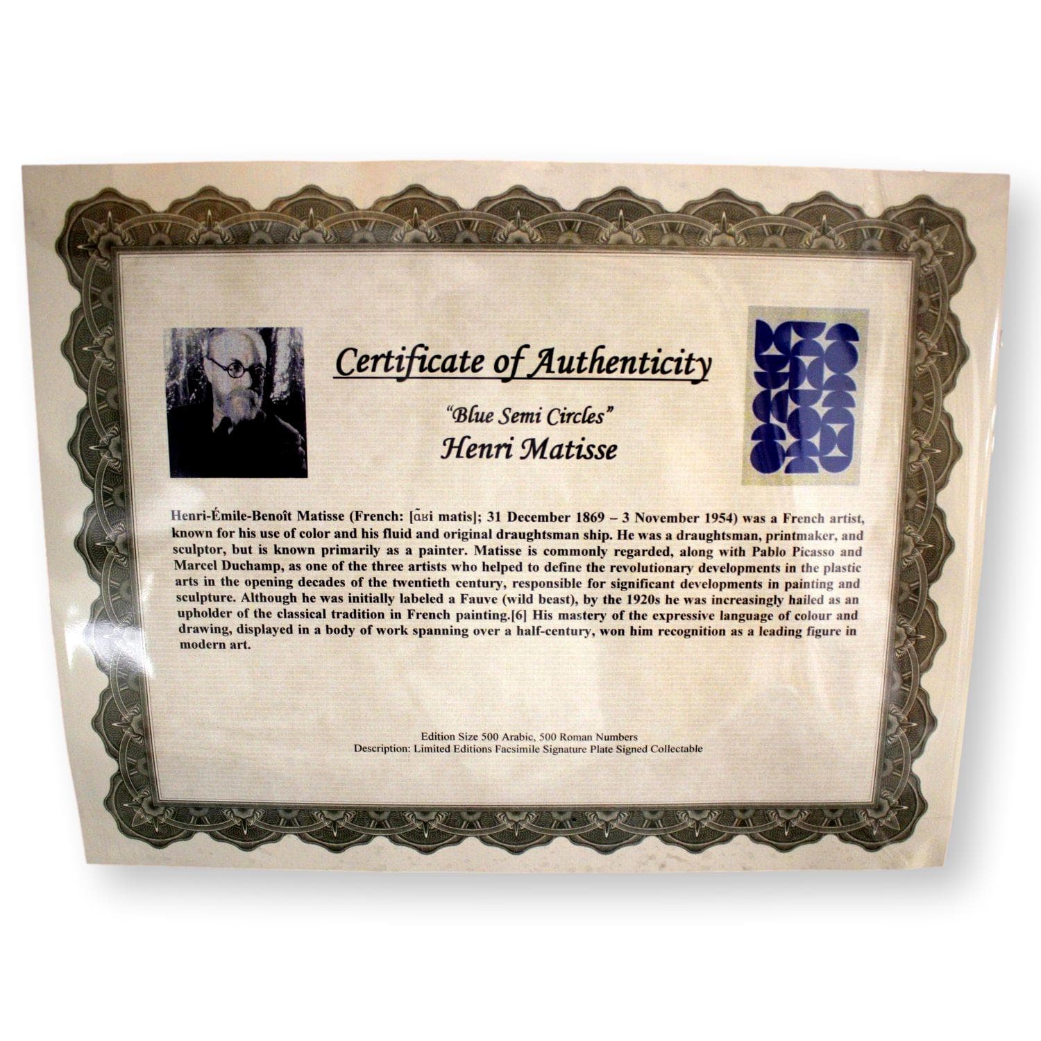 "Blue Semi Circles" by Henri Matisse - Thumbnail 5