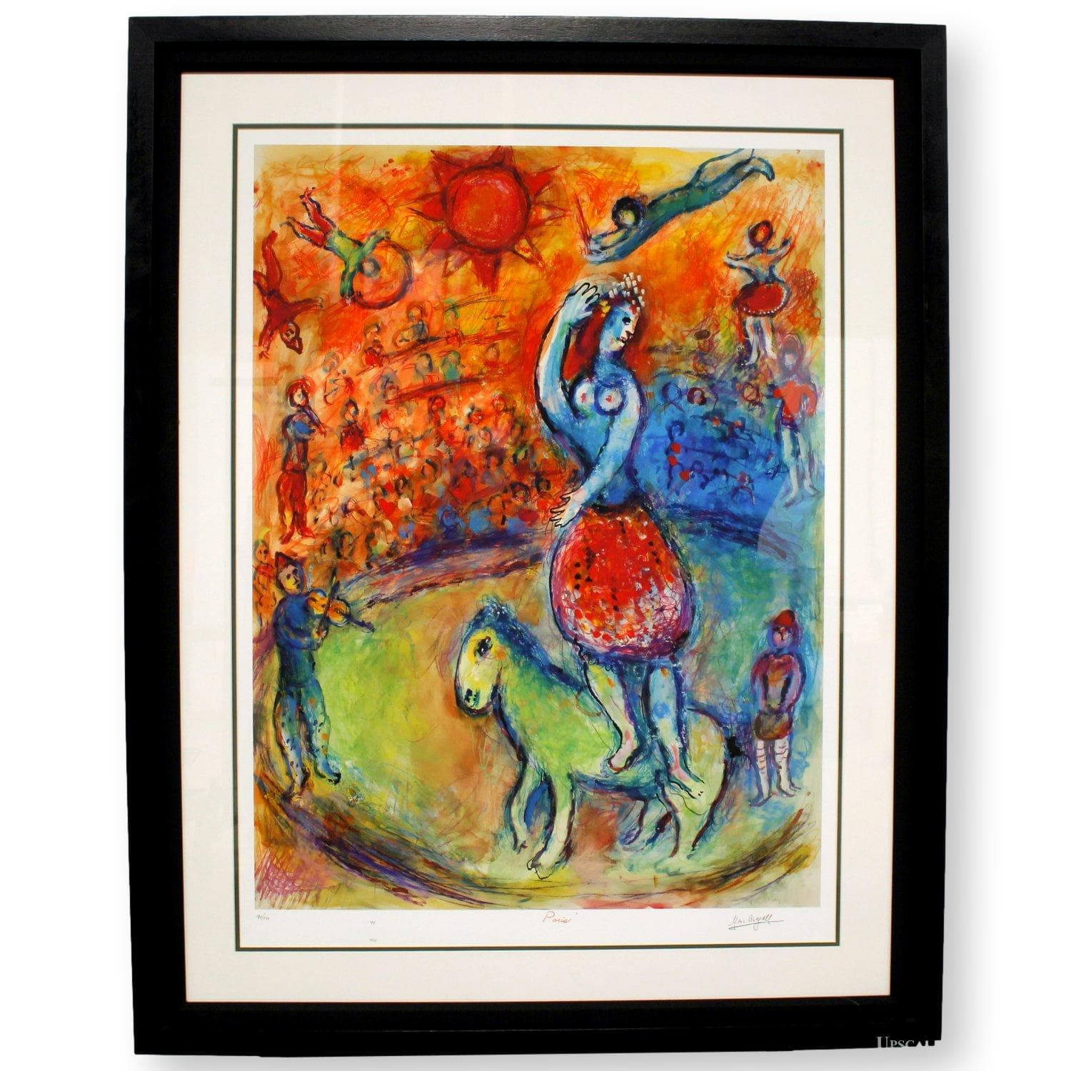 "Ecuyere sur cheval vert au cirque" by Marc Chagall - Image 1