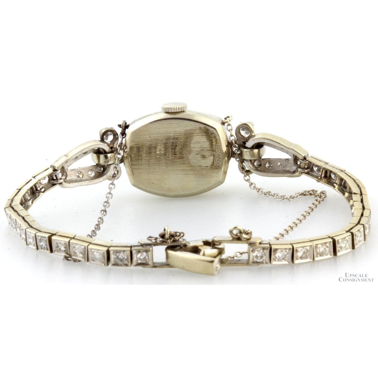 Vintage Rolex 14K White Gold 1.58ctw Diamond Cocktail Watch - Size 6 - Thumbnail 6