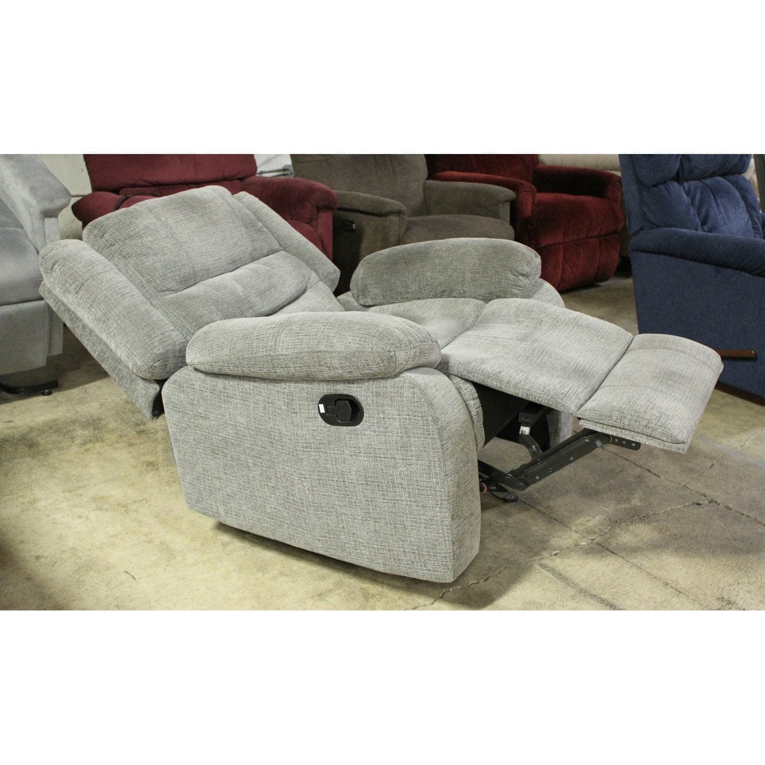 Porter Designs Gray Rocking Recliner - Gray - Thumbnail 4