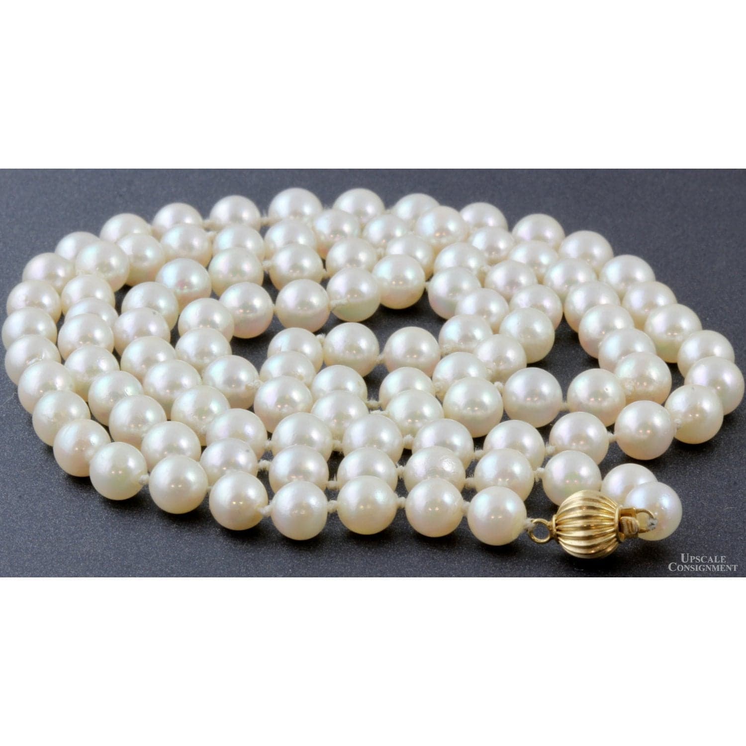 30" Opera Length Akoya Pearl Strand Necklace - 30 in - Thumbnail 2