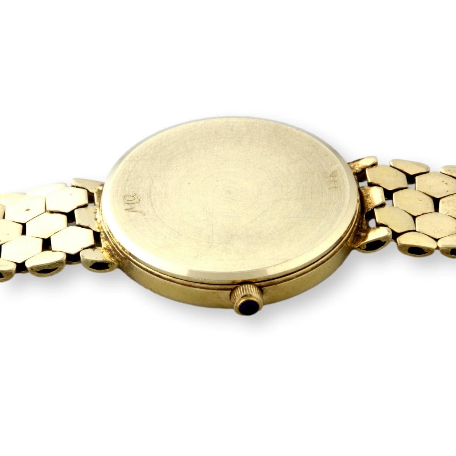 1990s 14K Yellow Gold Quartz Swiss Movement Watch - Size 6 - Thumbnail 4