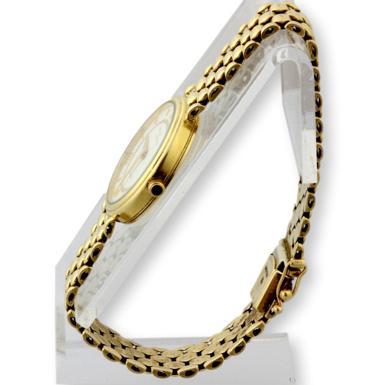 1990s 14K Yellow Gold Quartz Swiss Movement Watch - Size 6 - Thumbnail 3