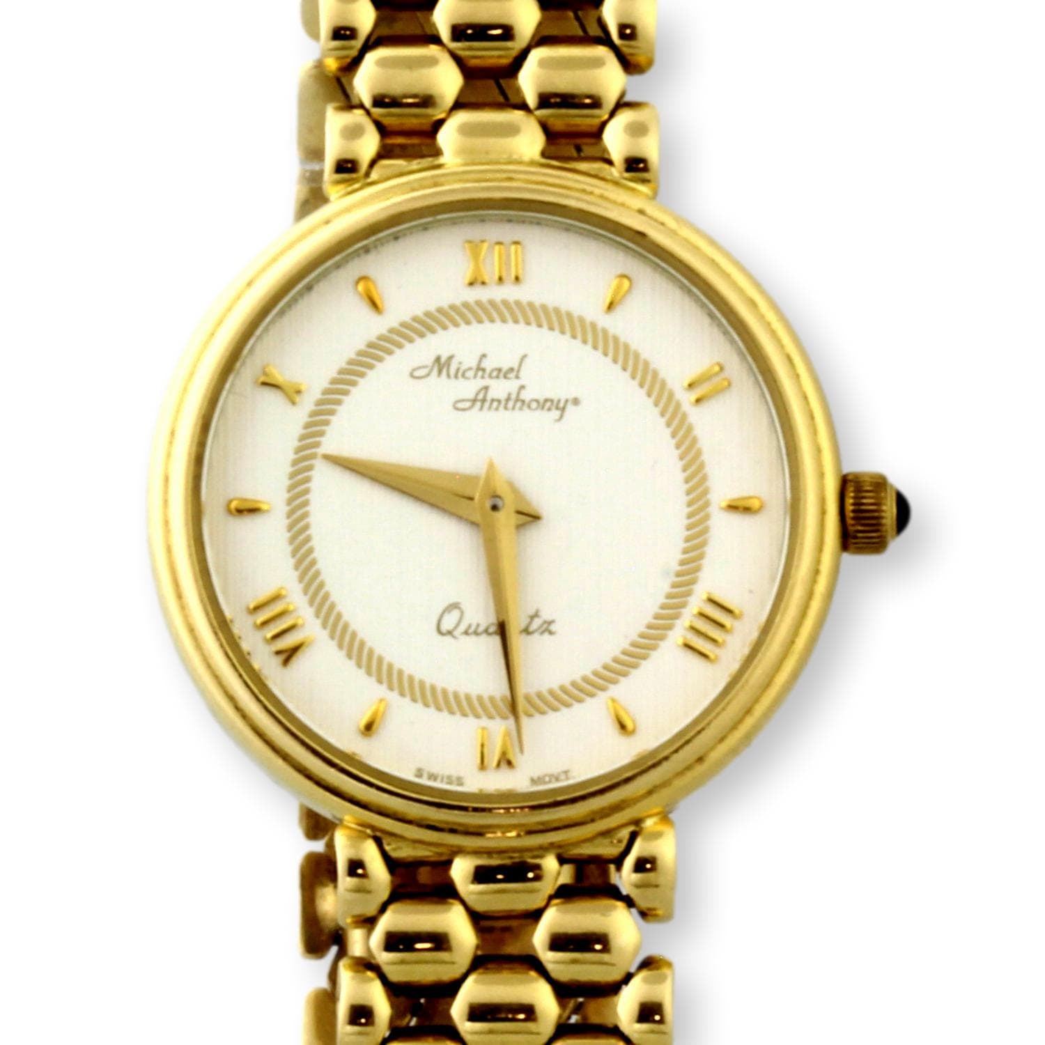 1990s 14K Yellow Gold Quartz Swiss Movement Watch - Size 6 - Image 1