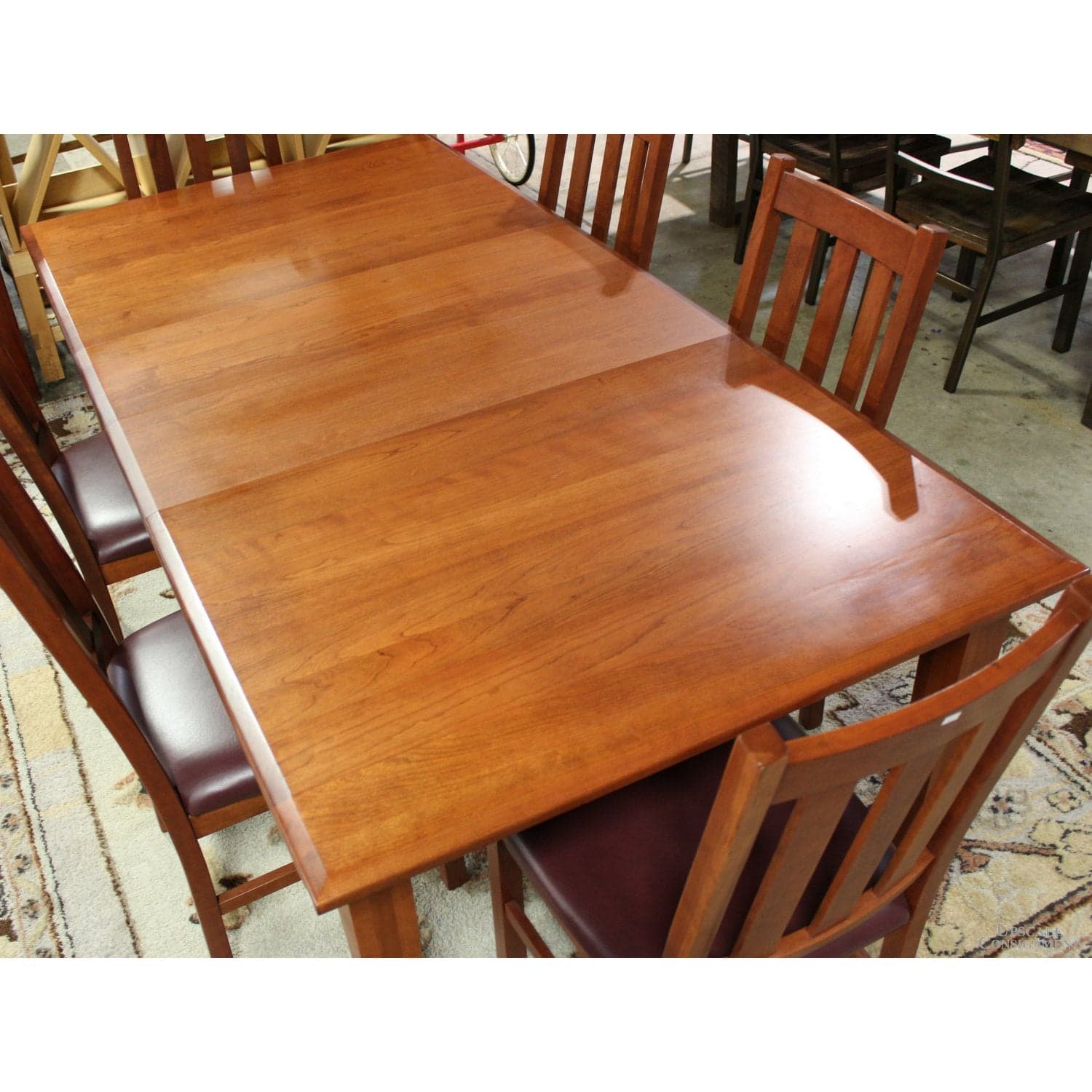 West Point Woodworking Amish Dining Table w/6 Chairs - Thumbnail 6