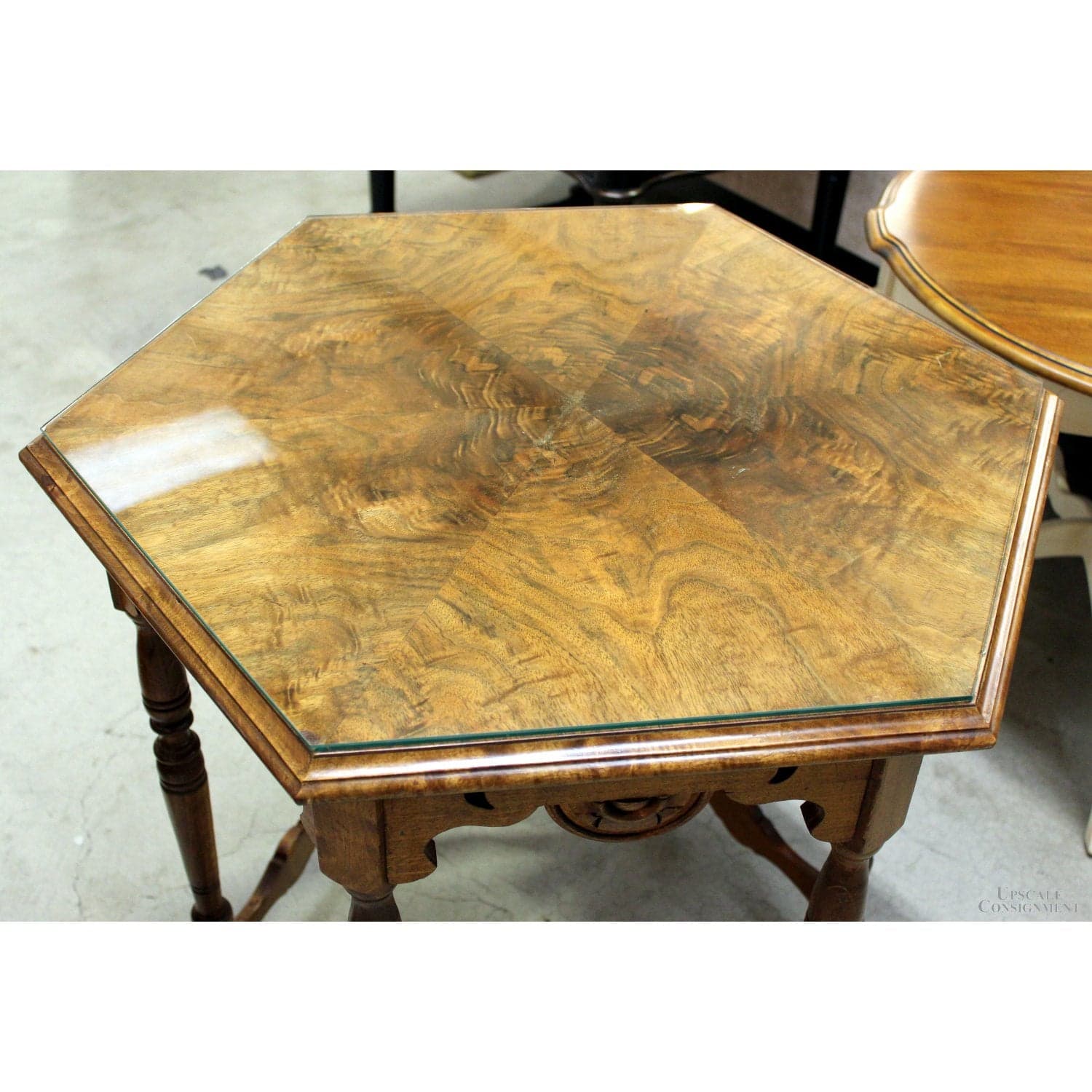 Burlwood 6-Sided Accent Table - Thumbnail 4