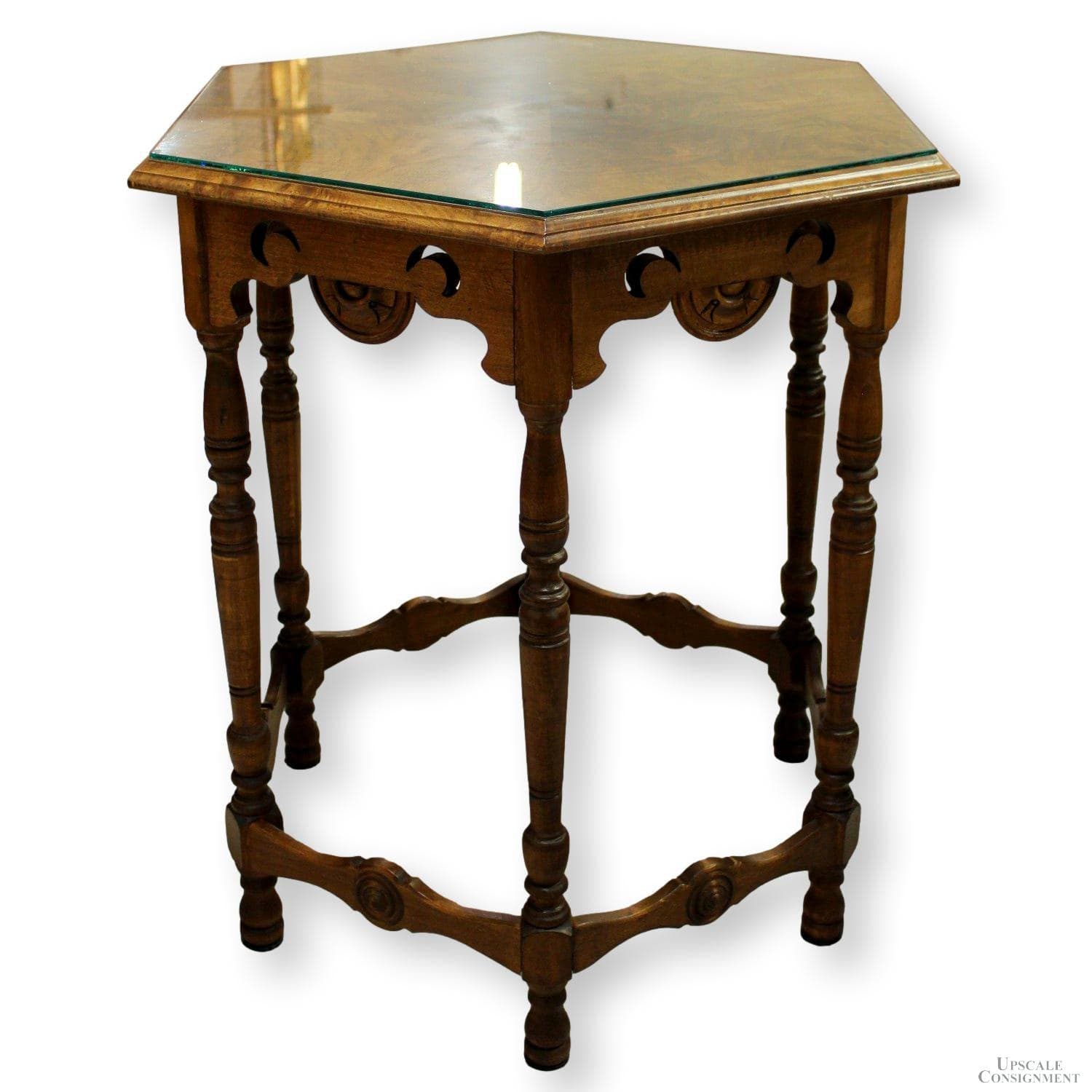 Burlwood 6-Sided Accent Table - Image 1